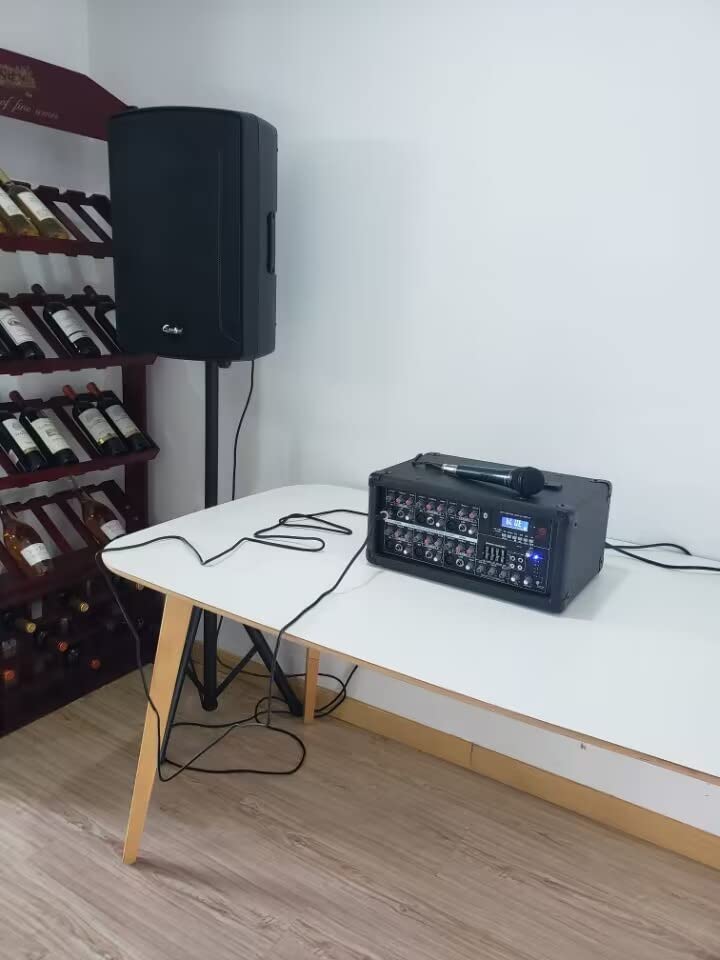 EXOTON S-1202 12inch 2000W Bluetooth PA System with Powered Mixer Set customer photo 1