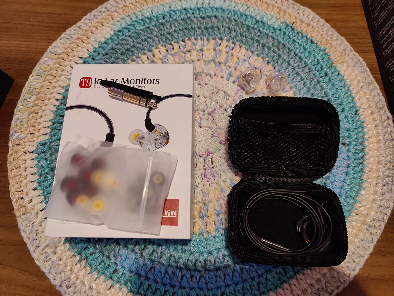 Xvive T9 in-Ear Monitor Headphones Dual Knowles BA Drivers IEM for Studio, Band Rehearsal, Live Performance (T9) customer photo 1