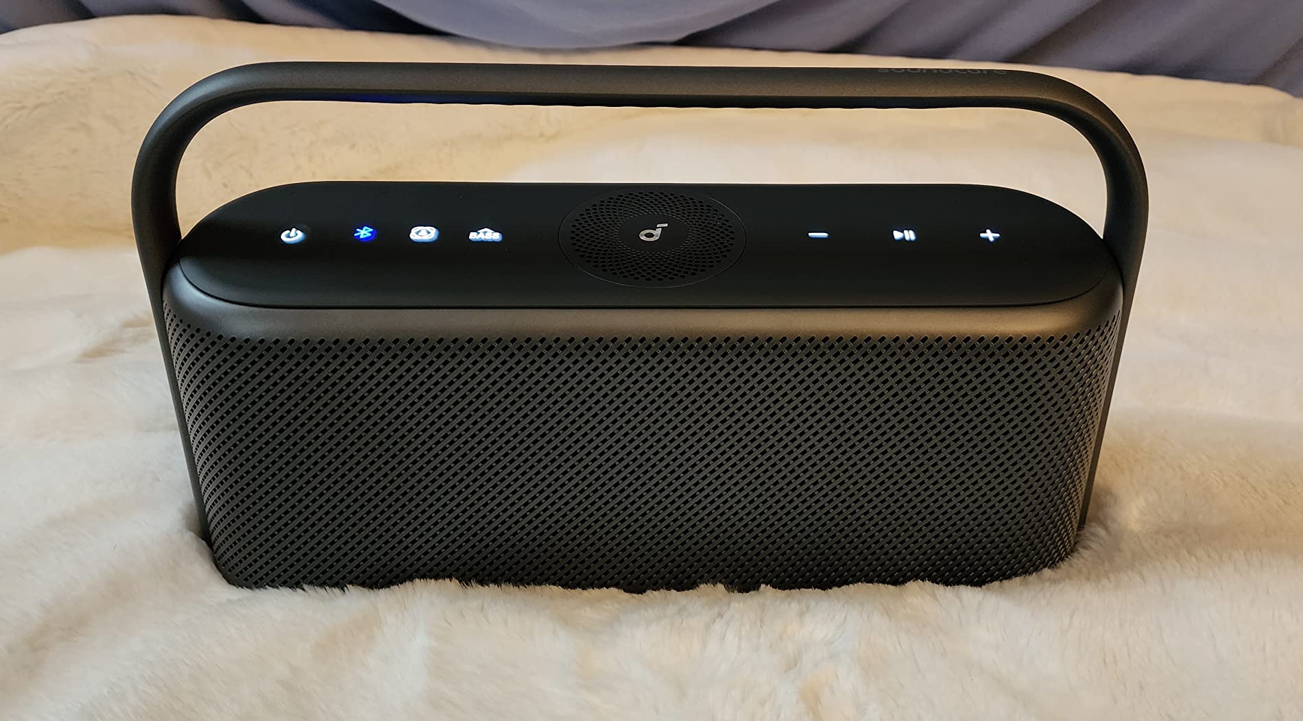 Soundcore Motion X600 by Anker, Portable Bluetooth Speaker, Hi-Res, 50W | IPX7 Waterproof, Pro EQ, AUX-in, Portable Speaker for Home, Office, Backyard and Bathroom Use-Black customer photo 1