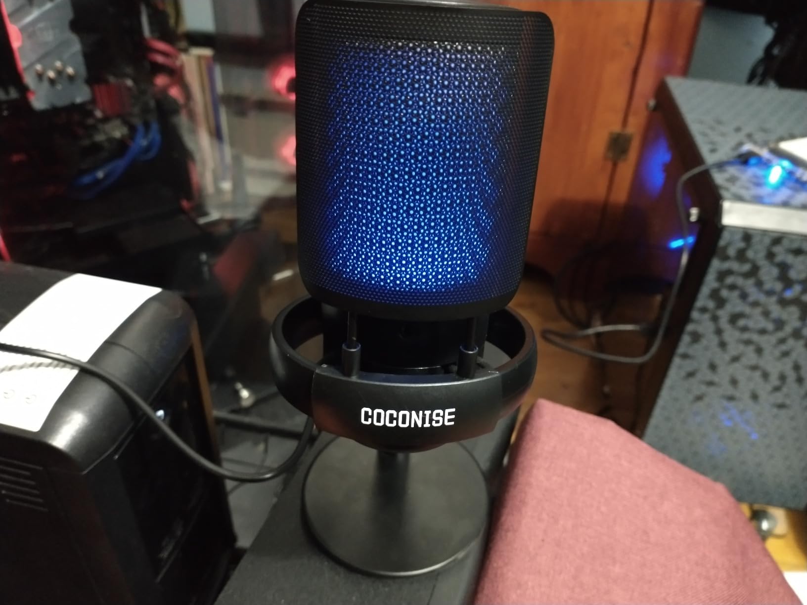 Gaming Microphone for PC: USB Mic for Podcasts Videos & Streaming - Condenser Mic with Quick Mute & Pop Filter - RGB Microphone Gift for Gamer boys - Compatible with PS4/5 & Computer & Laptop customer photo 1