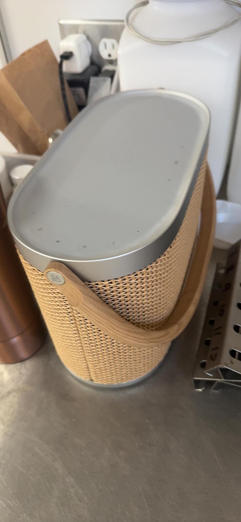 Bang & Olufsen Beosound A5 Portable Bluetooth Speaker - Nordic Weave | Modular, Wireless Charging, Loud Sound for Home & Outdoors, Long Battery Life, Premium Audio customer photo 1