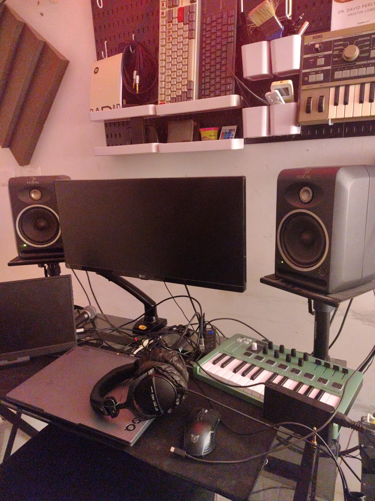 Vondynote Set of 2 Desktop Clamp Speaker Stands Short Studio Monitor Stands customer photo 2