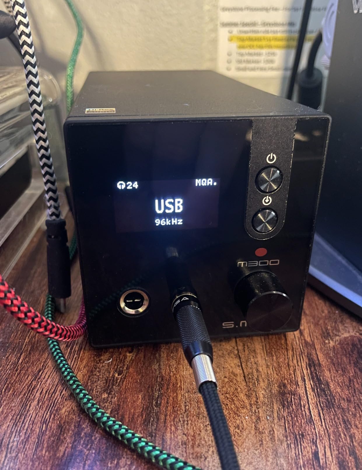 SMSL M300SE HiFi Headphone Amplifier, 2PCS of CS43131 MQA Audio DAC, USB/Optical/Coaxial/Bluetooth Input DSD MQA XMOS Balanced XLR Output THD+N 0.00013% with Remote Control customer photo 1