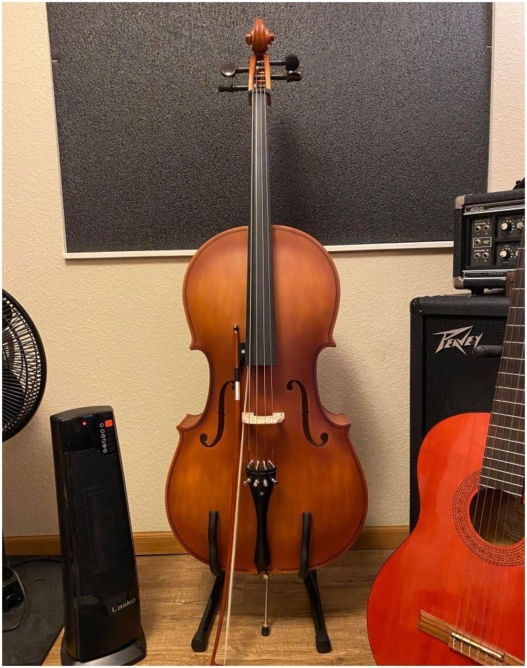 Ktaxon 4/4 Ebony Fitted Cello, Acoustic Cello Full Size Cello (Matte) customer photo 1