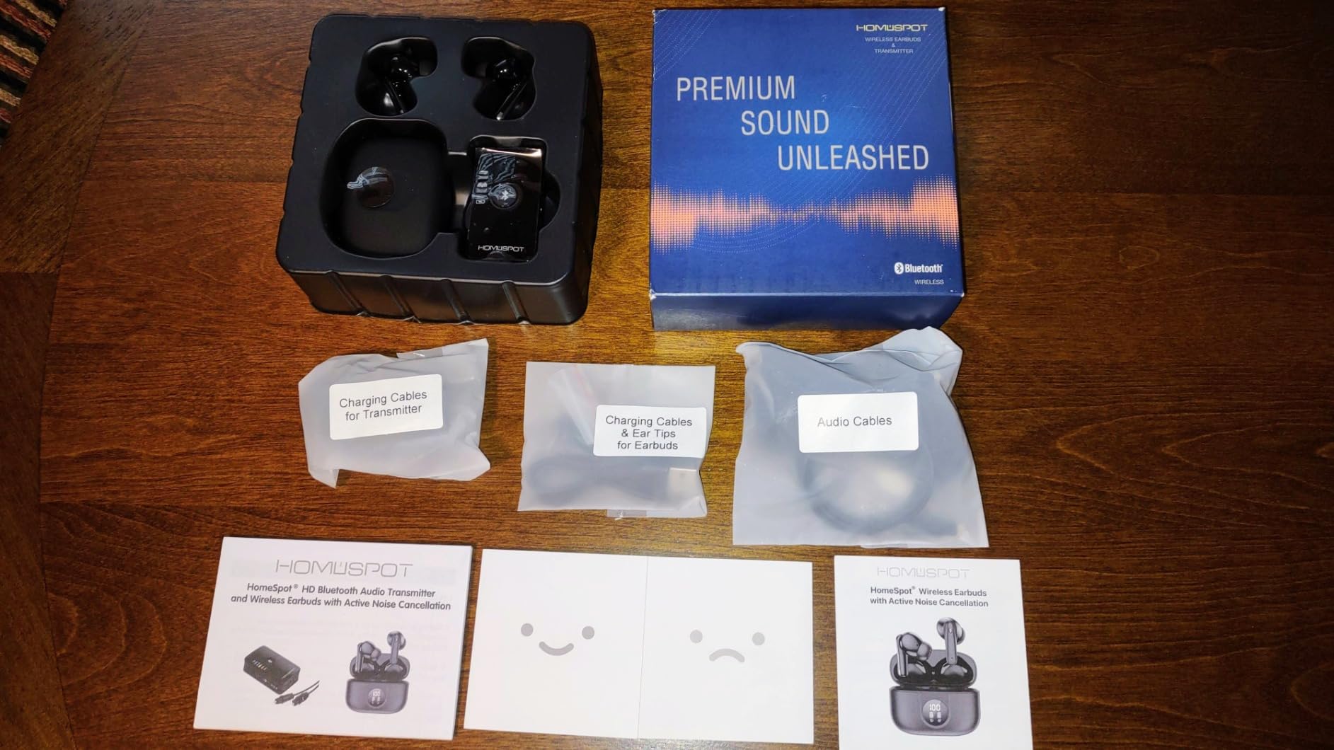 ANC True Wireless Earbuds with Bluetooth Transmitter Set for TV Listening customer photo 1