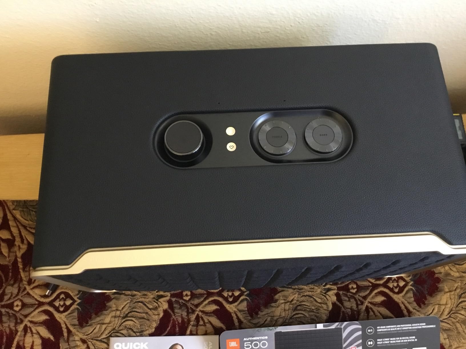 JBL Authentics 500 - Smart Home Speaker - Black | Dolby Atmos Music, retro design customer photo 1
