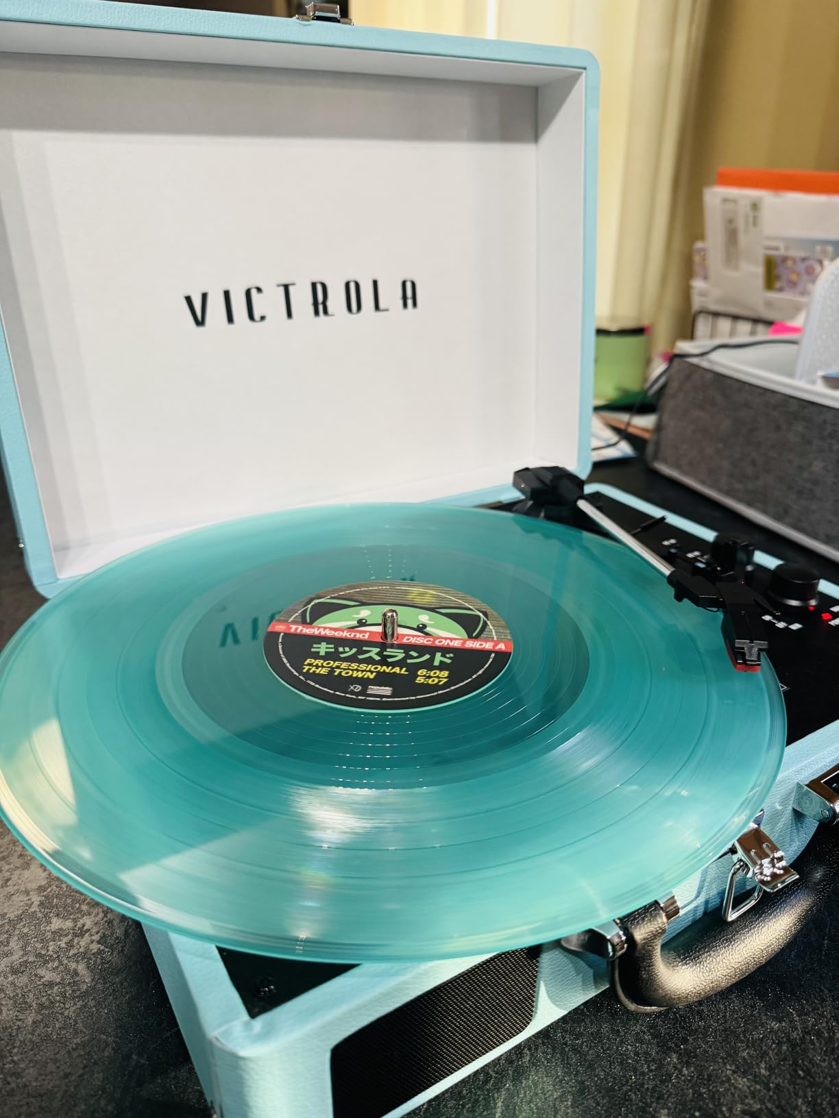 Victrola Journey - Bluetooth Suitcase Record Player - Smoky Blue customer photo 1