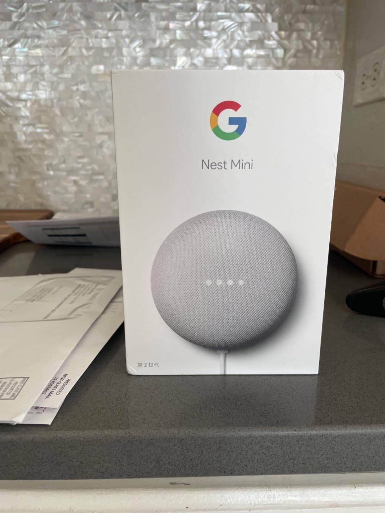 Google Nest Mini 2nd Gen - Wireless Bluetooth Speaker (Aqua) customer photo 1