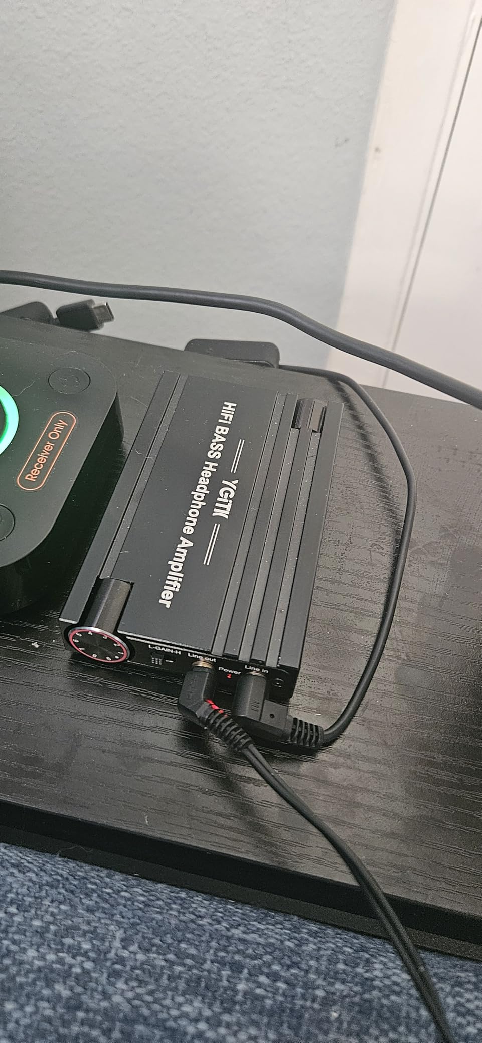 Headphone Amplifier with Bass Knob HiFi Amp 16-600Ω Gain Switch | Drive wired headphones for desktop, gaming and music use with 3.5mm devices customer photo 2