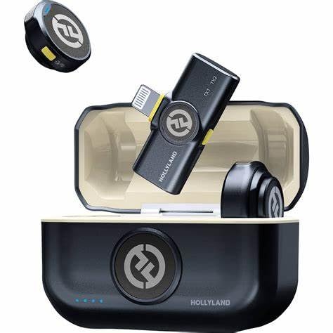 Hollyland Lark M2 Wireless Microphone for iPhone/Camera/Android/PC, 48kHz/24-bit High Fidelity Audio, 300m Range, Noise Cancelling, 40h Use, YouTube, Vlog, Streaming (2TX + 3RX + Charging Case) customer photo 1