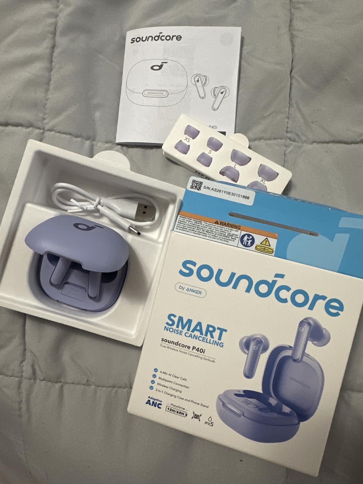 Soundcore P40i by Anker Noise Cancelling Earbuds with Adaptive ANC customer photo 1