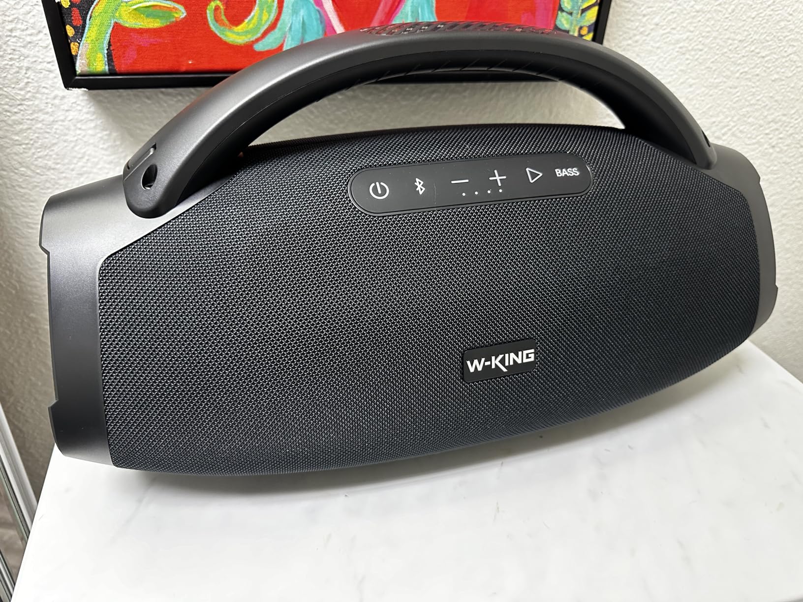 W-KING Portable Bluetooth Speaker, 330W Peak Loud Boombox Party Outdoor | 200W RMS Massive Bass, 7.5