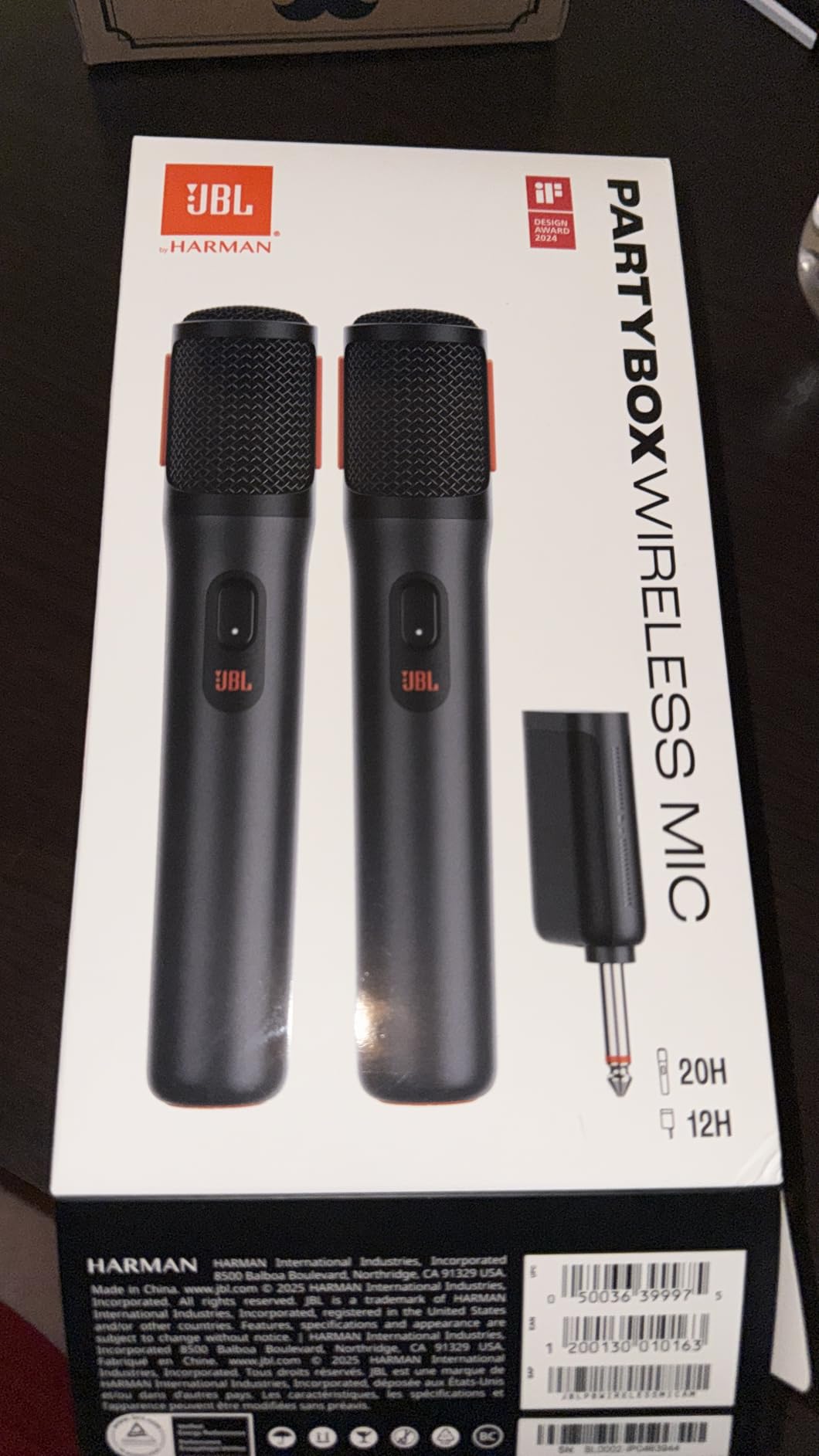 JBL PartyBox Wireless Mic - 2X Digital Wireless Microphones, Rechargeable Battery (20hrs - 700mAh), Clear Voice, Crisp Sound, Stable 2.4GHz Connection, Compatible with All PartyBox Speakers (Black) customer photo 2
