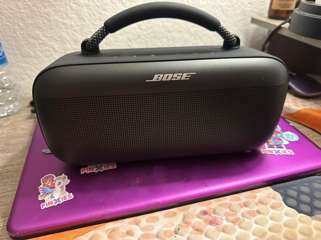 Bose SoundLink Max Bluetooth Speaker - Portable Wireless Party Speaker, IP67 Waterproof, Rope Handle, Up to 20 Hours of Playtime, USB-C, Built-in 3.5mm AUX Input, Blue Dusk customer photo 2
