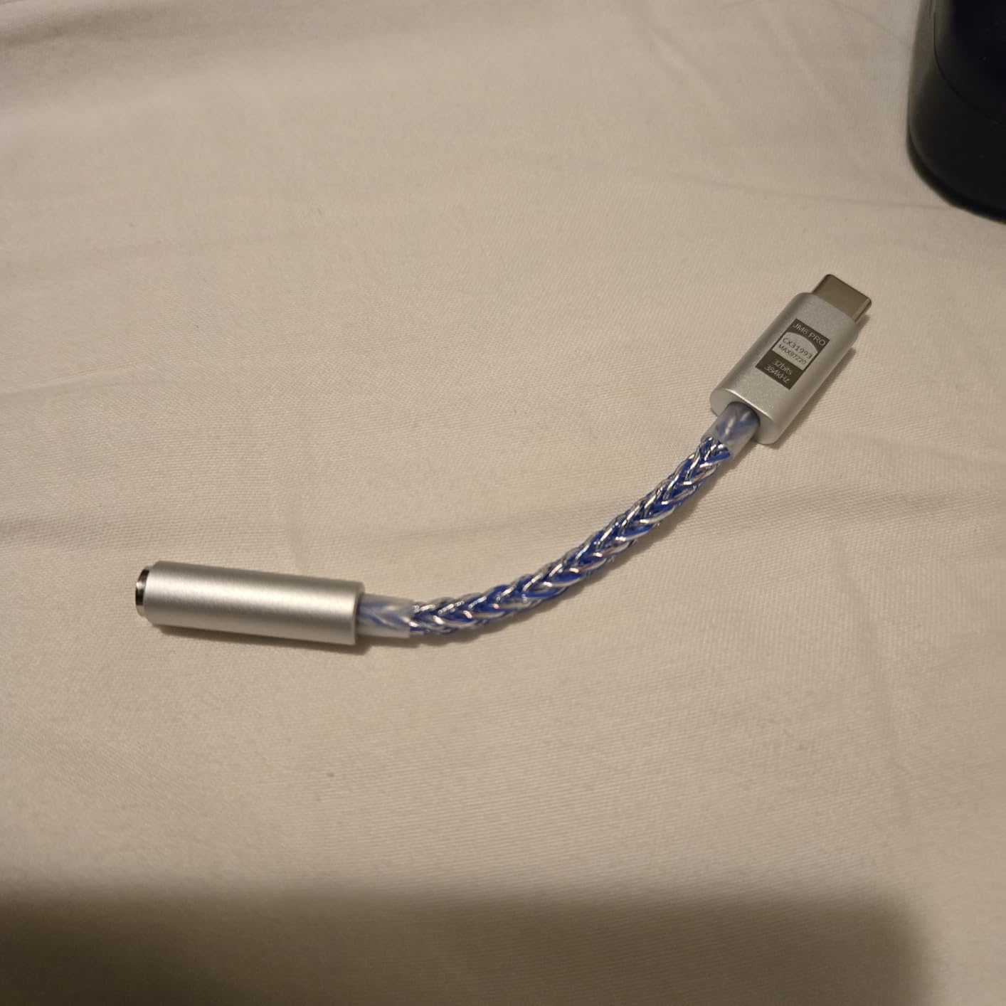 JCALLY JM6 Pro USB C Type-C to 3.5mm Dual DAC CX31993 MAX97220 digital audio portable decoding amp Hifi DAC mobile headset adapter for iPhone 15 plus max Galaxy S23 Ultra Android phone(Silver Blue) customer photo 2