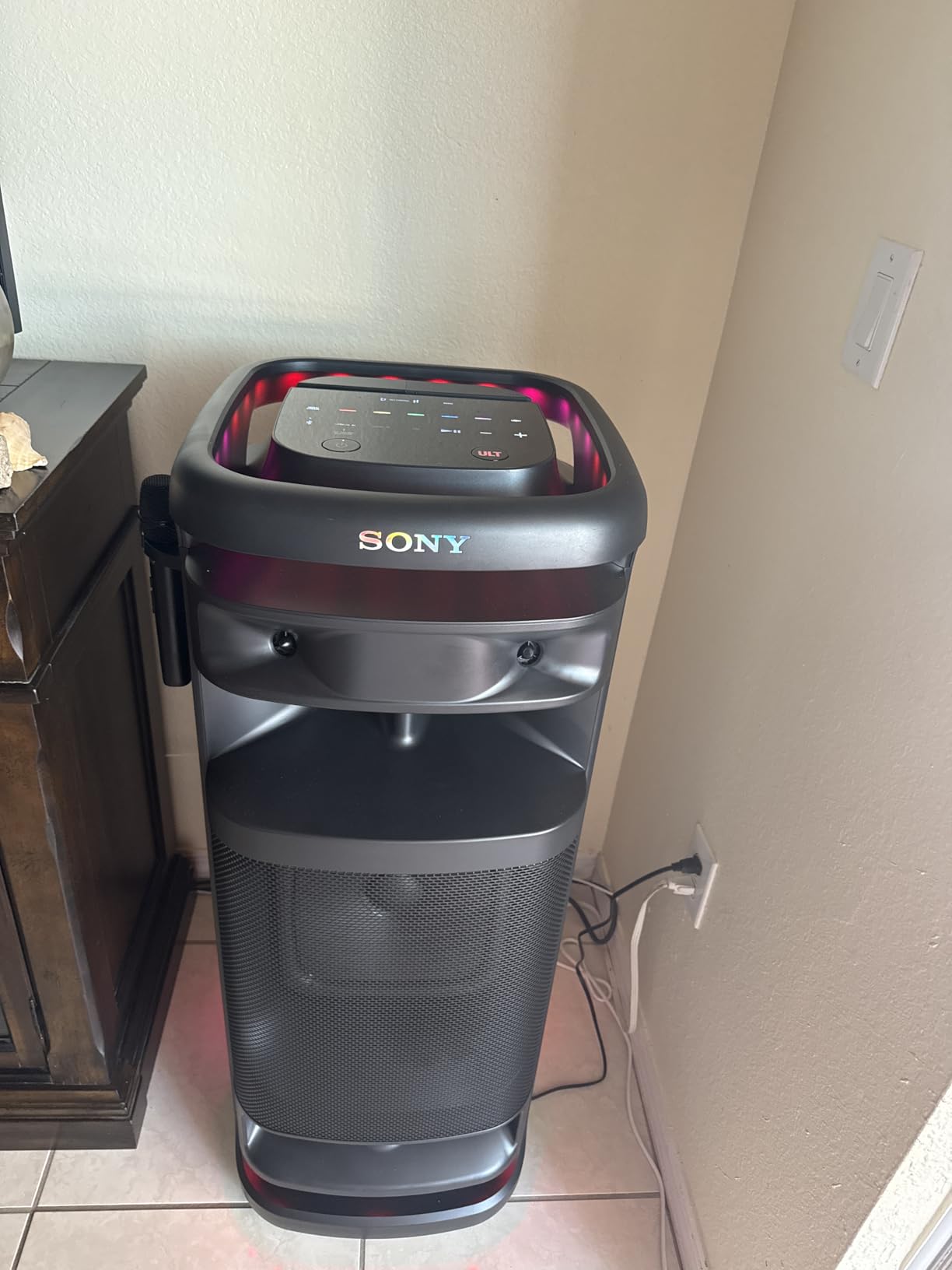 Sony ULT Tower 10 Bluetooth Karaoke Party Speaker with Wireless Microphone customer photo 1