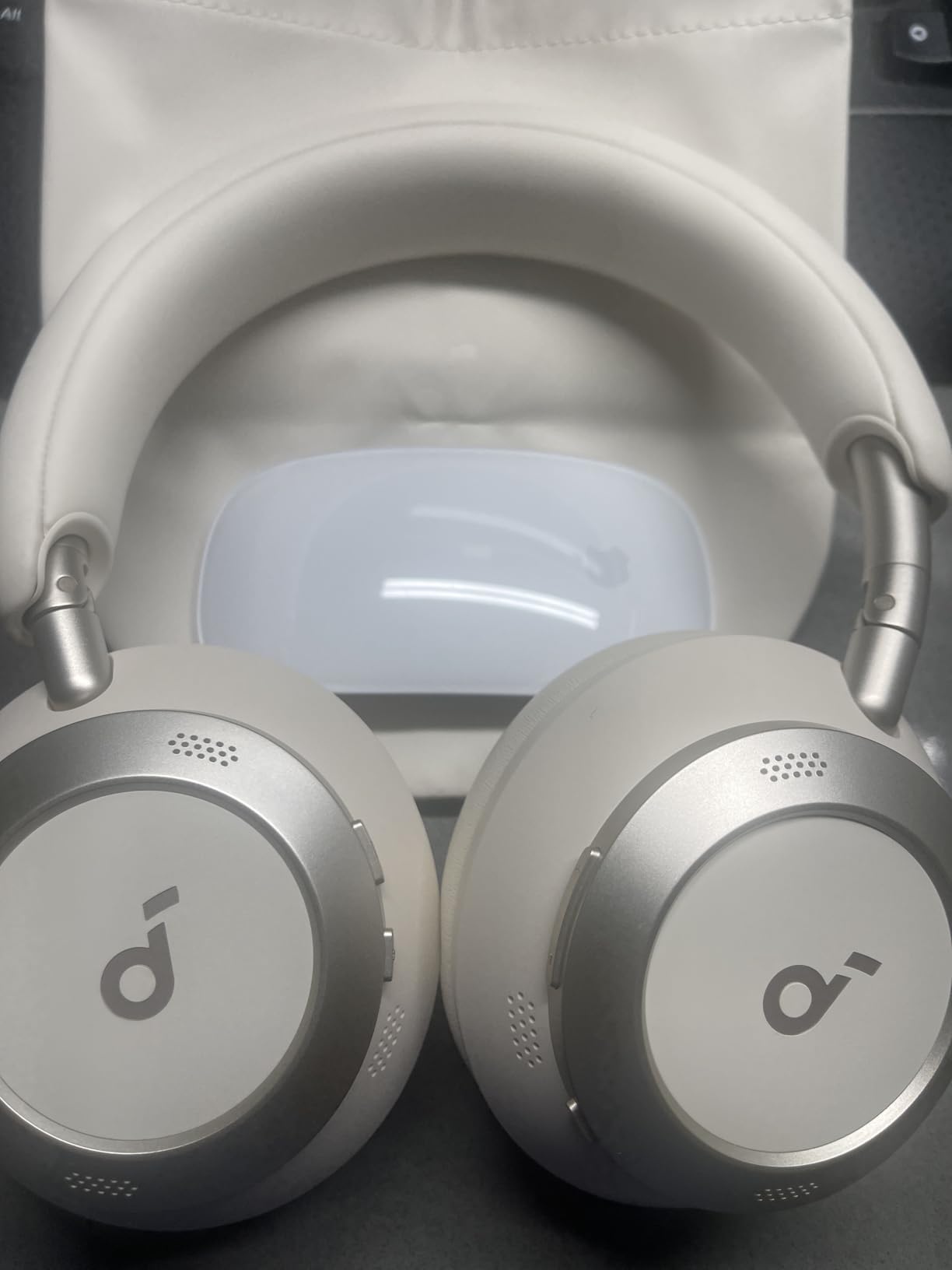 Soundcore Anker Space One Pro Wireless Over-Ear Headphones, Foldable Design, Adaptive Active Noise Cancelling, 60H Playtime, Hi-Res LDAC, Multipoint Connection, 6-Mic Calls, 5-Min Charge for 8 Hrs customer photo 1