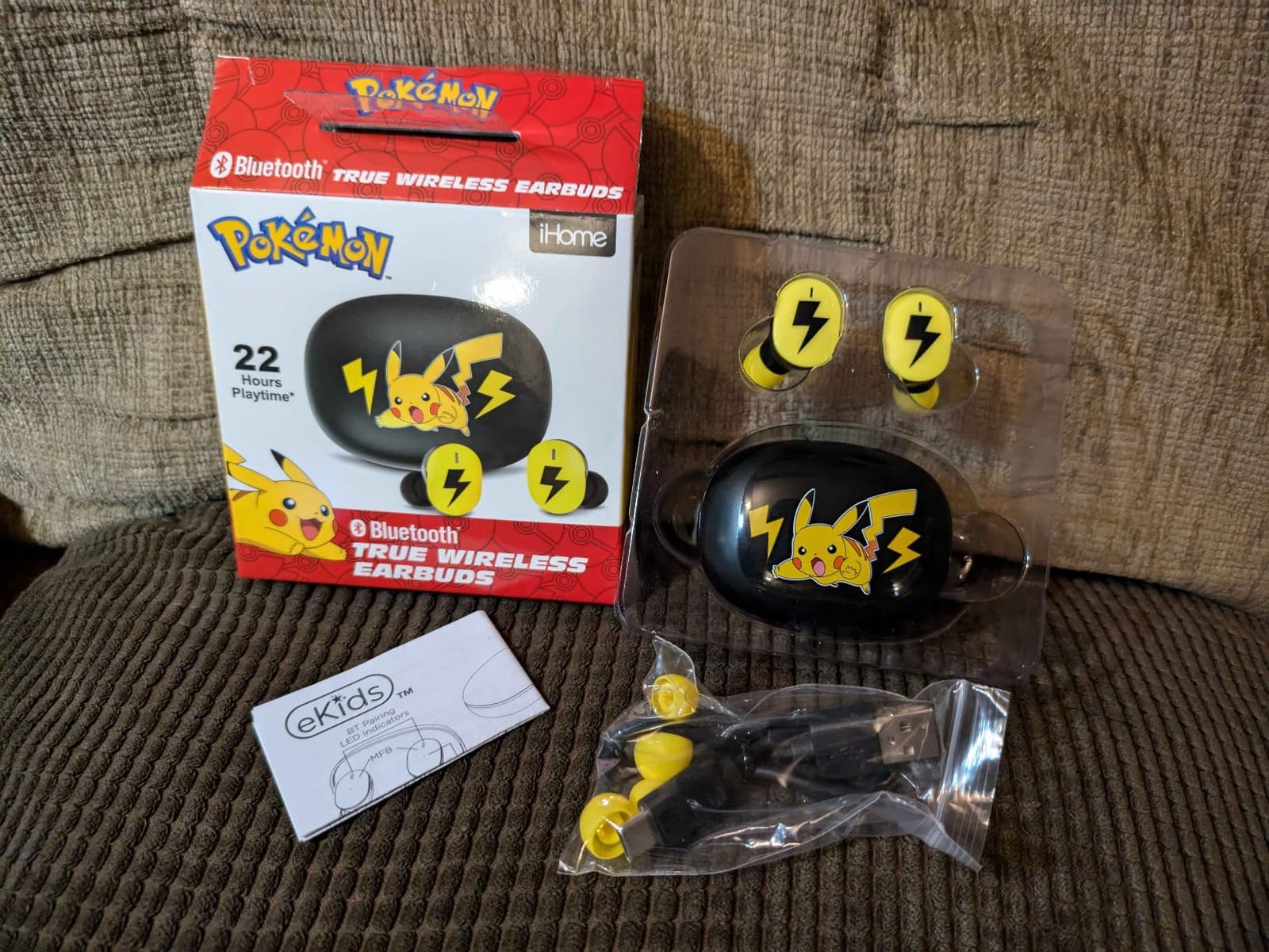 Minecraft Bluetooth Earbuds with Mic, Wireless Earbuds with Charging Case customer photo 2
