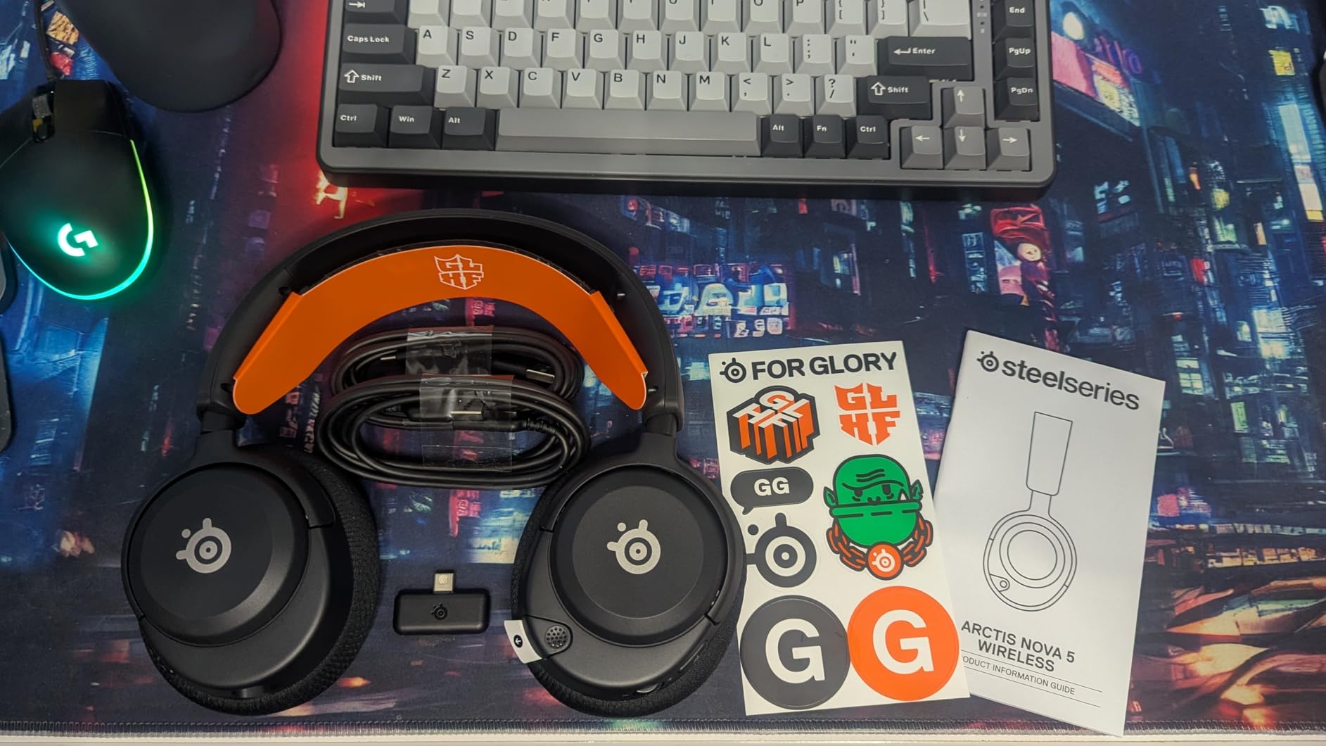 SteelSeries Arctis Nova 5 Wireless Multi-System Gaming Headset — Neodymium Magnetic Drivers — 100+ Audio Presets — 60 HR Battery — 2.4GHz or BT — ClearCast Gen2.X Mic — PC, PS5, PS4, Switch, Mobile customer photo 1