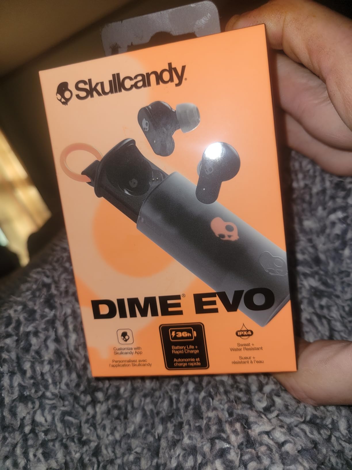 Skullcandy Dime Evo Wireless Earbuds with Clip-Anywhere Case - True Black customer photo 2