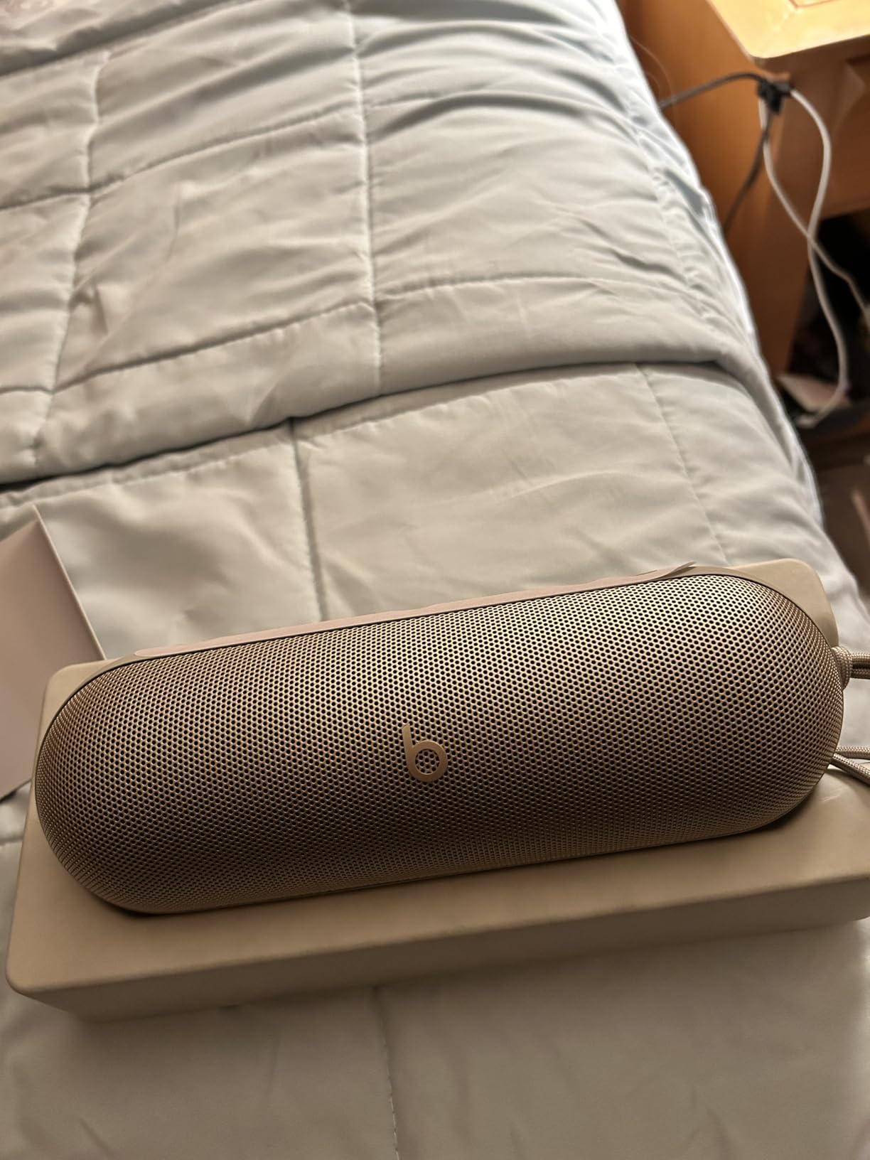 Beats Pill - Portable Bluetooth Speaker- Up to 24H Battery Life, Water Resistant, Bluetooth, Apple & Android Compatible, Seriously Loud Sound for Home, Outdoor and Travel- Champagne Gold customer photo 1