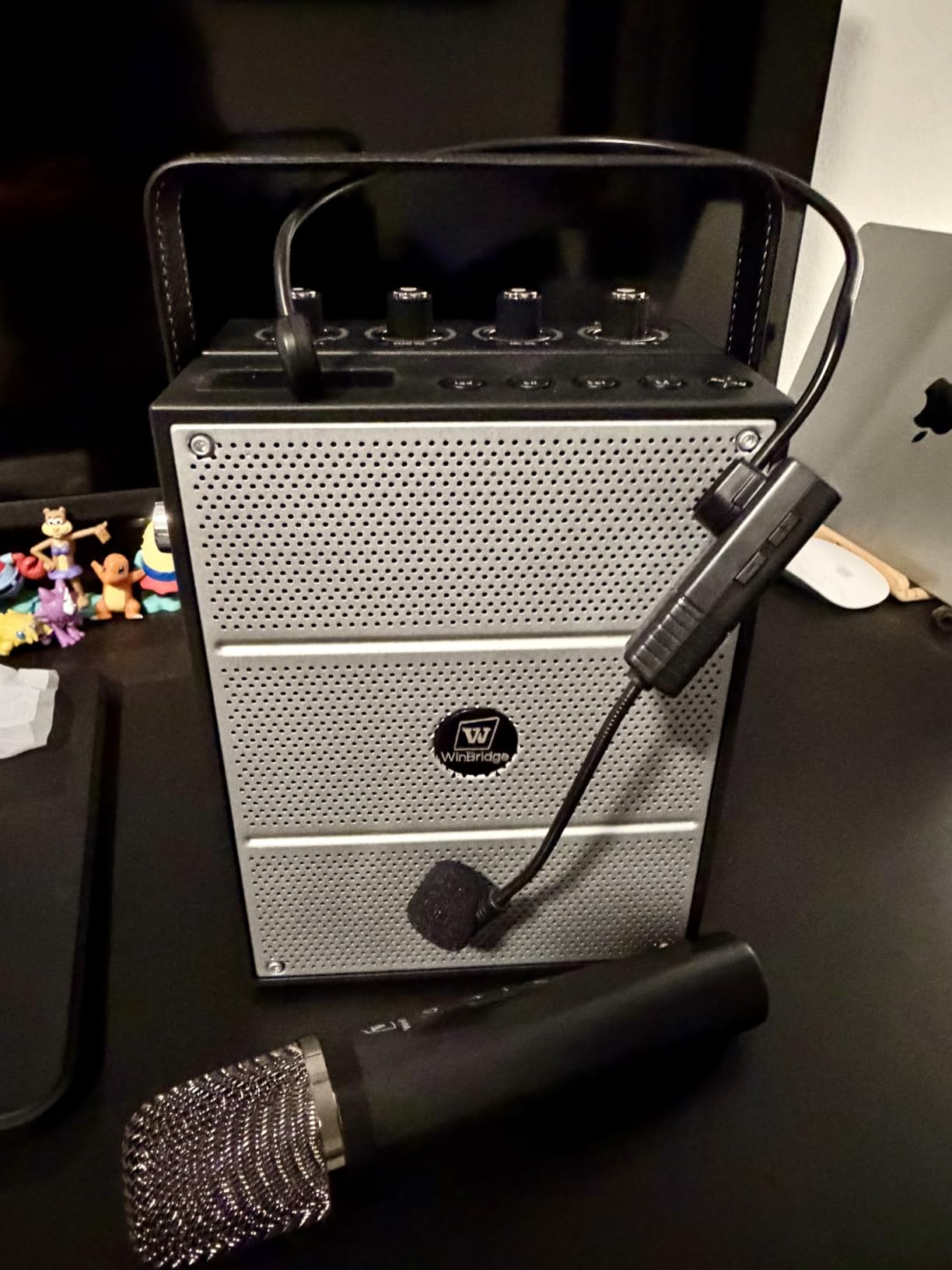 WinBridge S97 60W Powerful Voice Amplifier with Dual Wireless Microphones | Speaker Mic Set, PA System for Teachers, Karaoke & Event, Guitar Input, 4 Sound Effects, Bluetooth Audio/USB/TF/AUX Playback customer photo 1