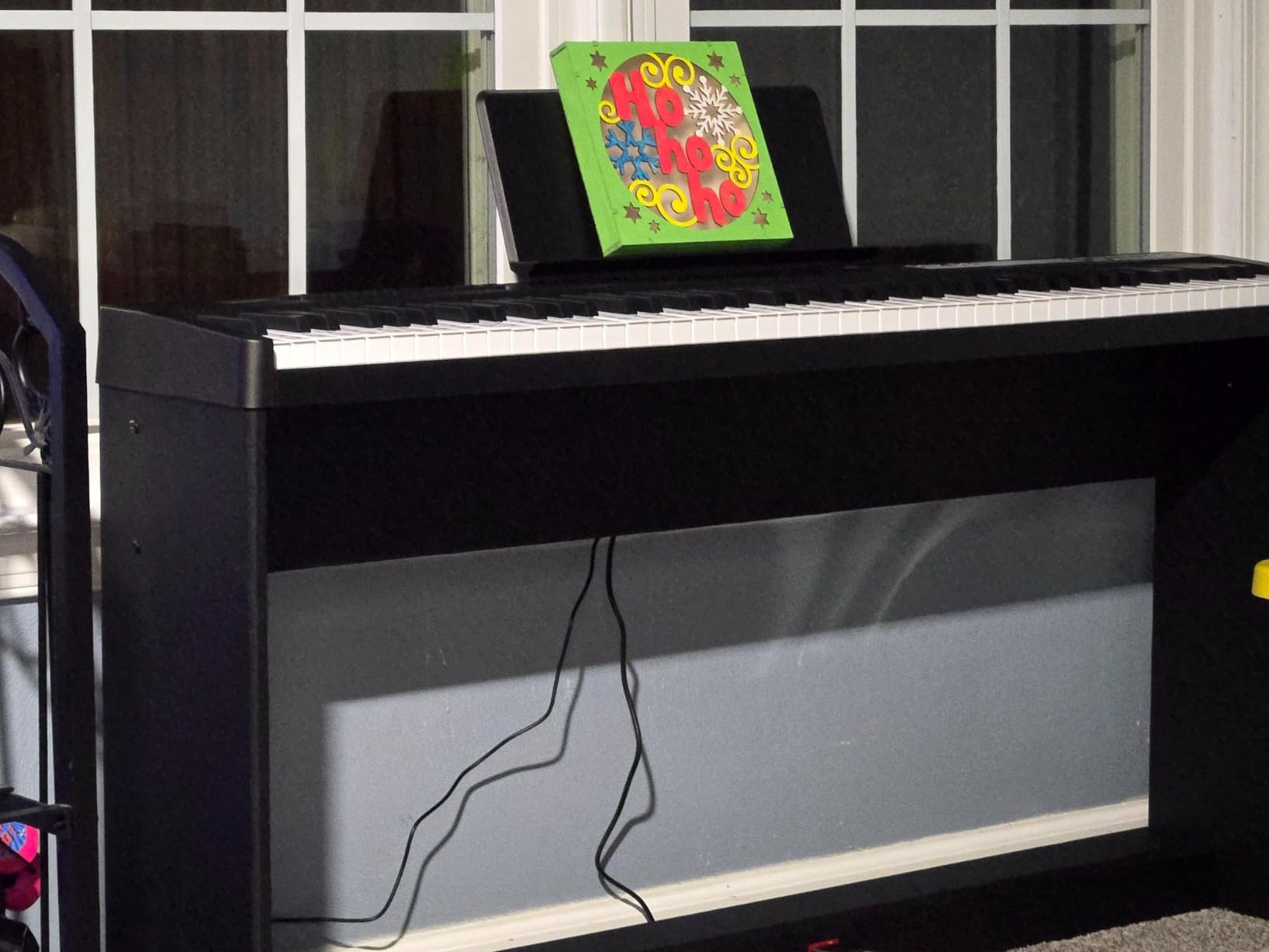Donner DEP-08 Digital Piano Keyboard Velocity-Sensitive 88 Keys with Removable Piano Stand, Compact Beginner Home Electric Piano with Split Mode, LED Digital Tube, Triple Pedal customer photo 2