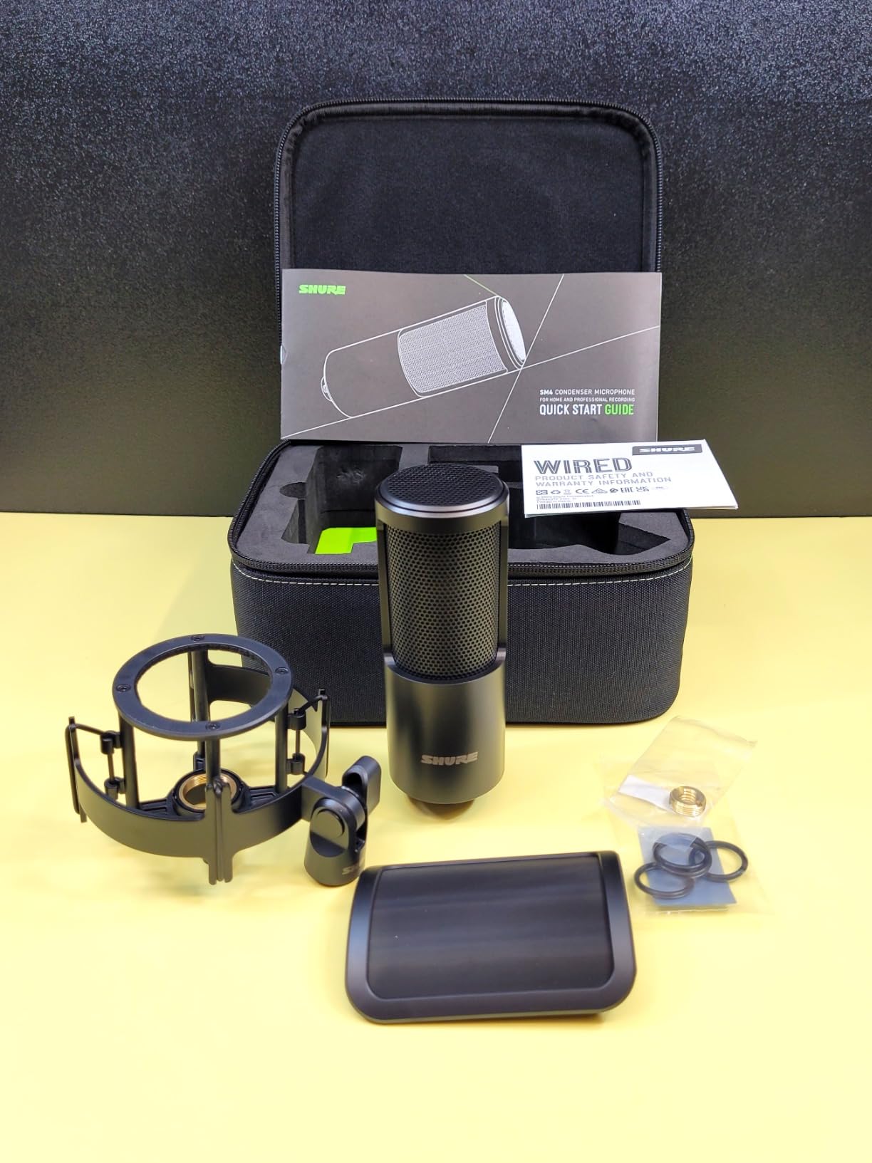Shure SM4 XLR Studio Condenser Microphone Kit for Recording customer photo 2