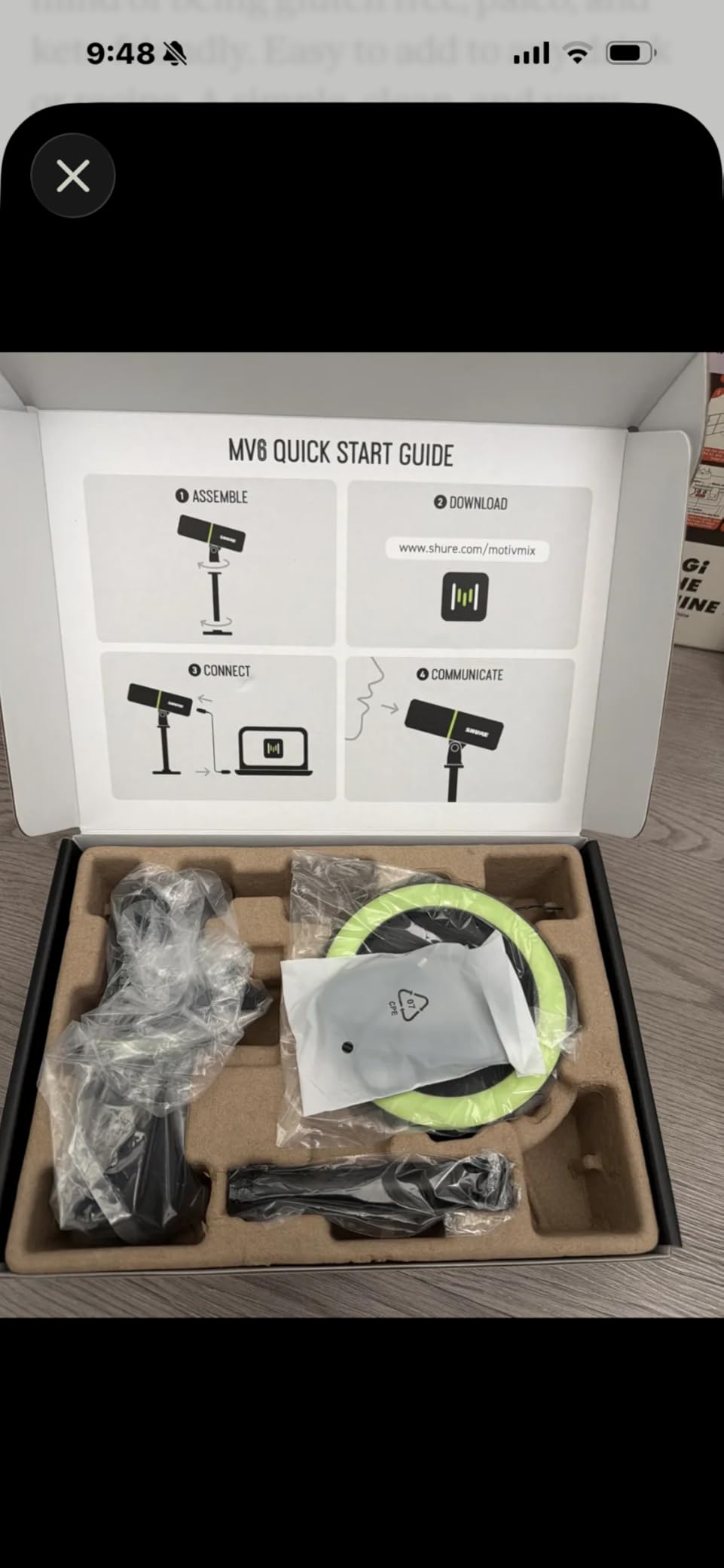 Shure MV6 USB Gaming Microphone for Streaming & Recording customer photo 2