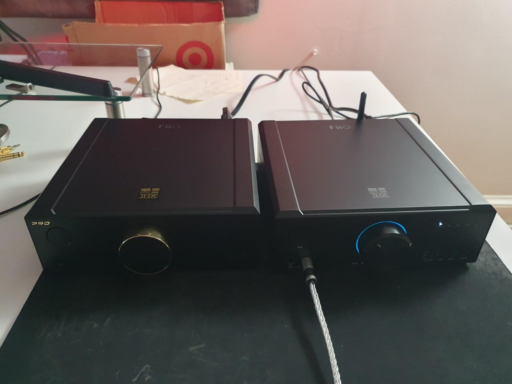 FiiO K7 Full Balanced HiFi DAC Headphone Amplifier AK4493S*2, XMOS XU208 PCM384kHz DSD256, USB/Optical/Coaxial/RCA Inputs, 6.35mm/4.4mm Output (Titanium) customer photo 1