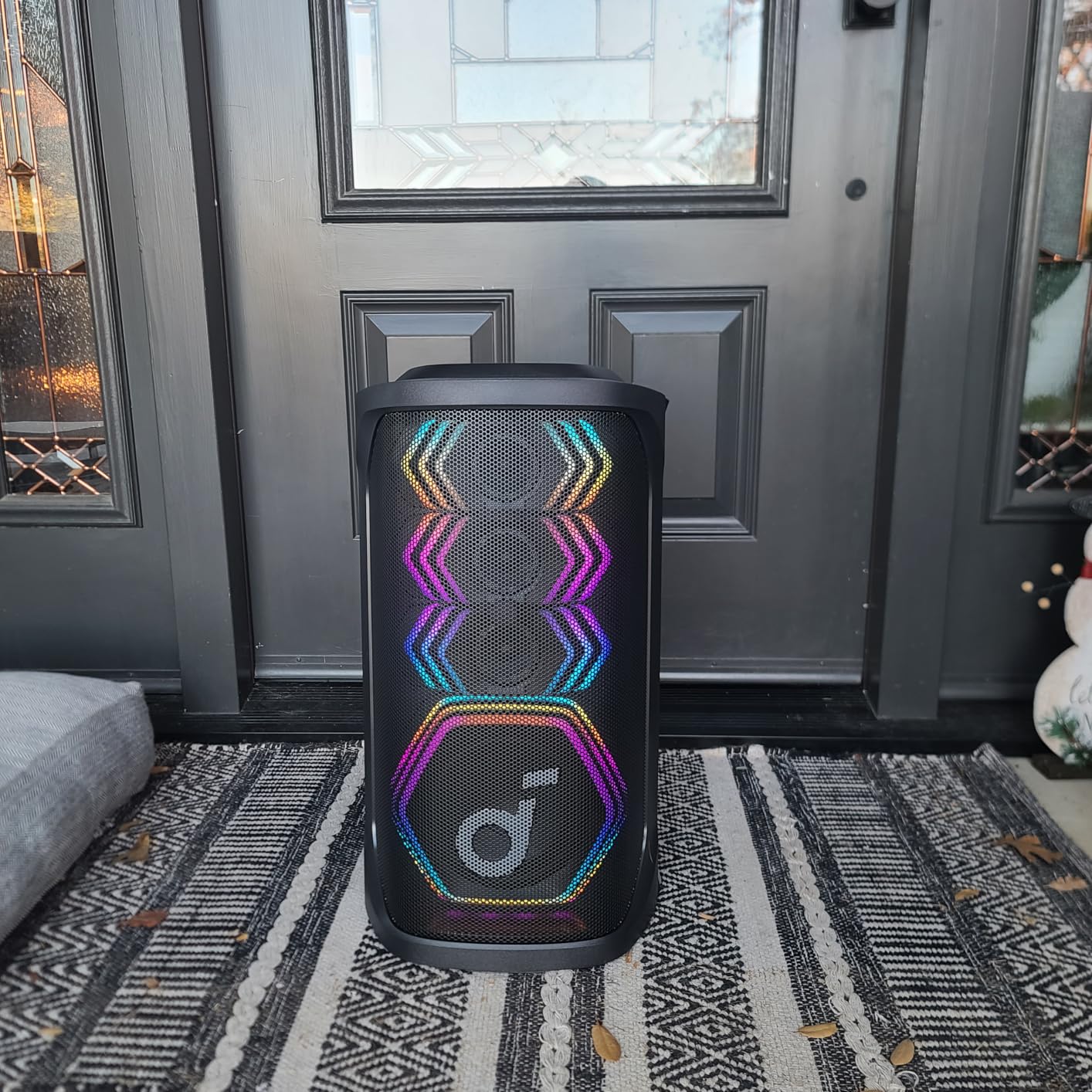 Soundcore Rave 3S AI Party Speaker by Anker, AI Vocal Removal, 12H Playtime | 2 Wireless Microphones Include,Reverb, Light Show, Portable Bluetooth PA System for Home, Party, or Backyard customer photo 2