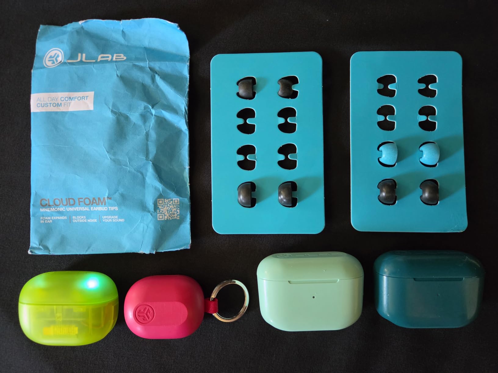 JLab Go Pop ANC, True Wireless Earbuds, Active Noise Cancelling, Bluetooth Earbuds with Charging Case, Teal customer photo 2