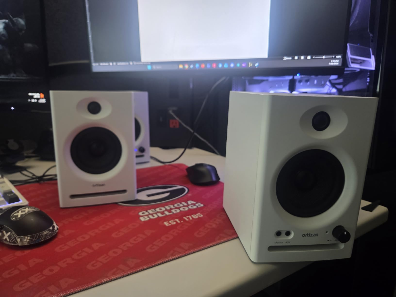 Ortizan C7 Powered Studio Monitors Pair with Bluetooth 5.3, Black customer photo 2