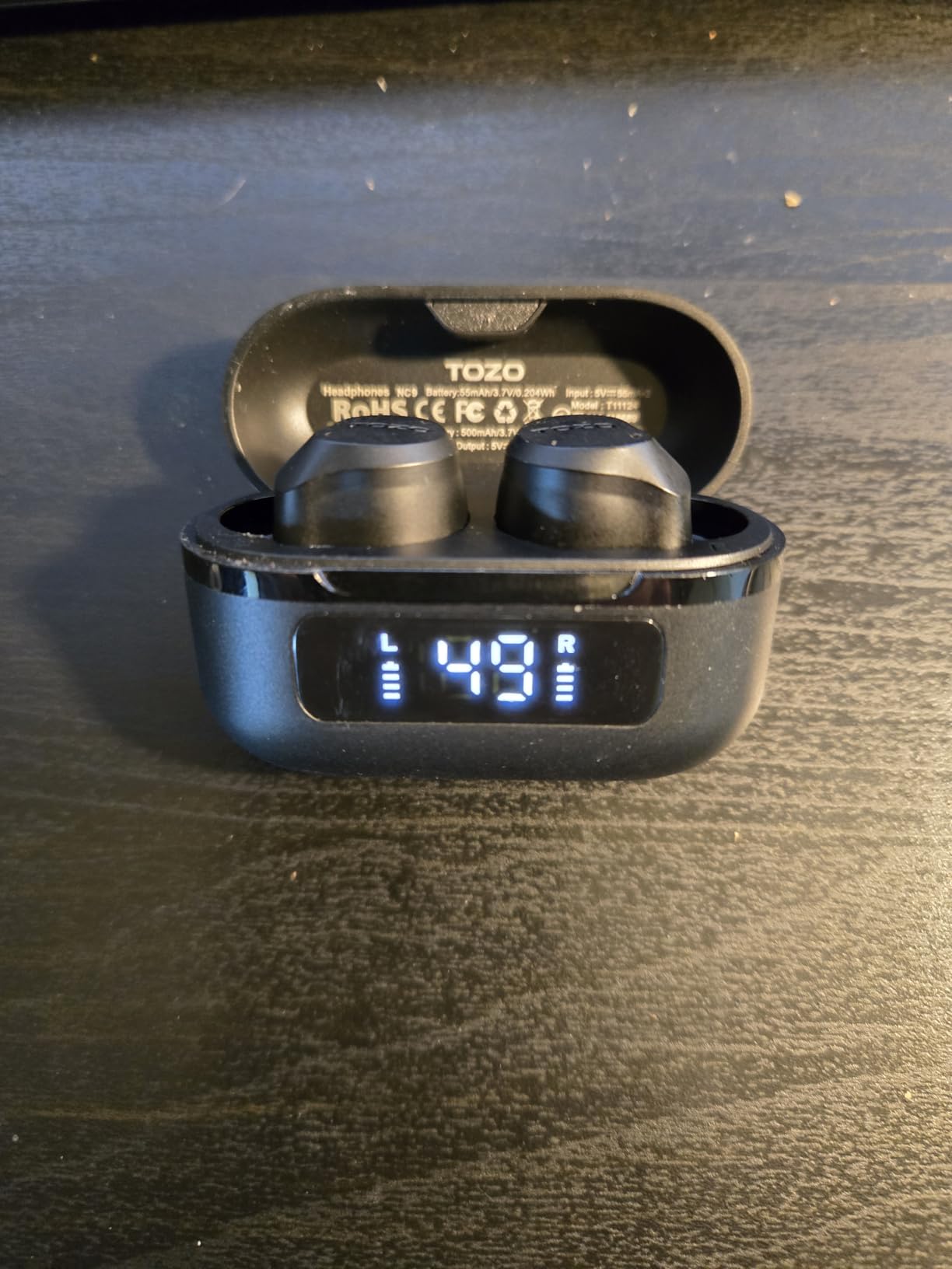 TOZO NC9 Hybrid Active Noise Cancelling Wireless Earbuds, 60H, LED Display customer photo 2