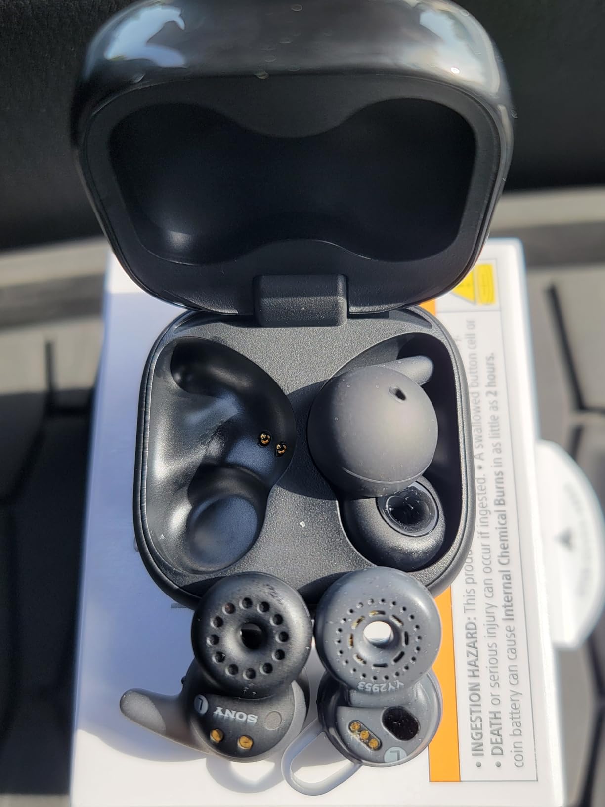 Sony LinkBuds Open Truly Wireless Earbud Bluetooth Headphones, Black customer photo 1