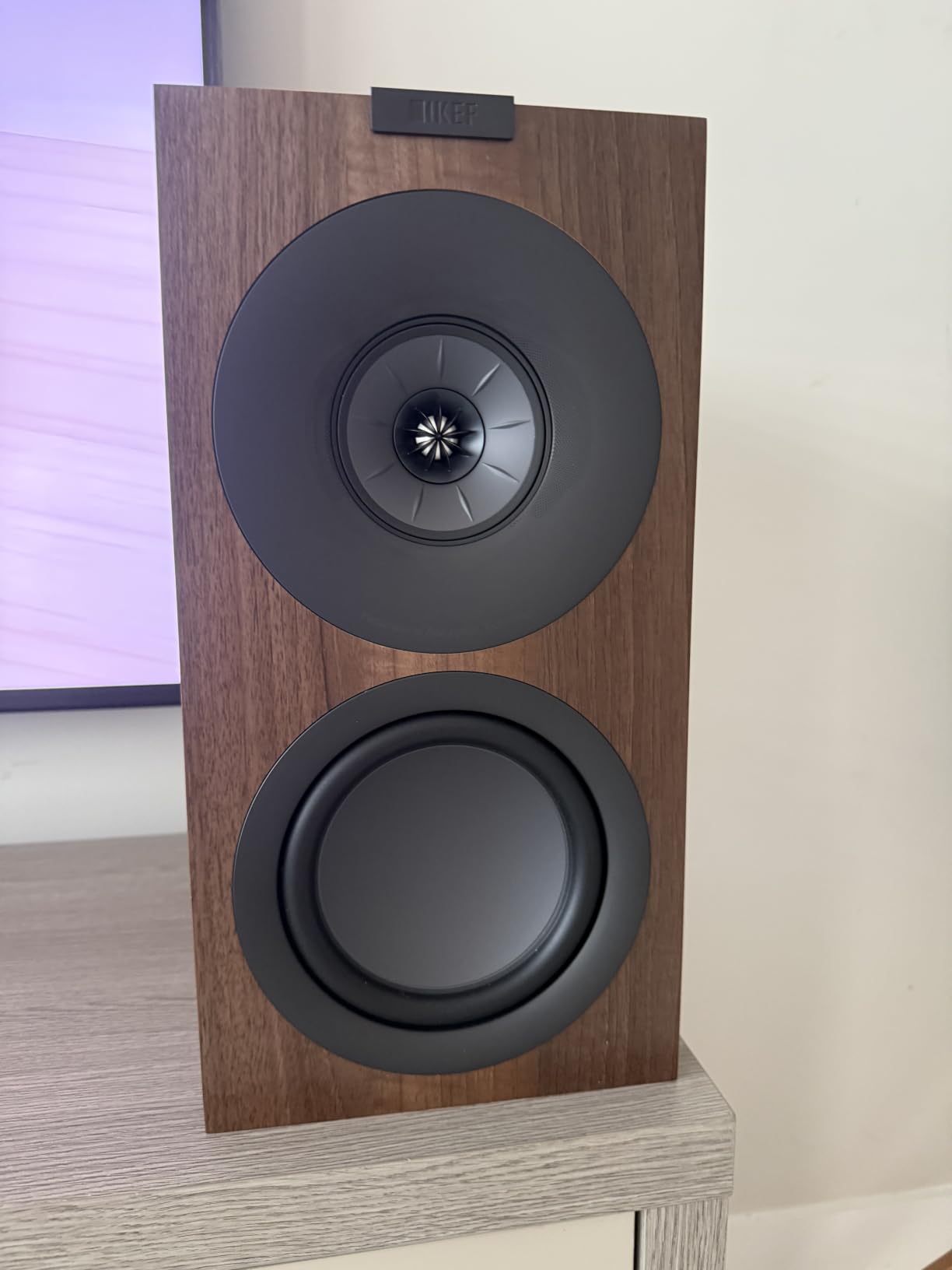 KEF Q Concerto Meta Bookshelf Speakers (Pair, Walnut) - Three-Way Passive HiFi Bookshelf Speaker with Uni-Q & Shadow Flare for Audiophile Stereo customer photo 1