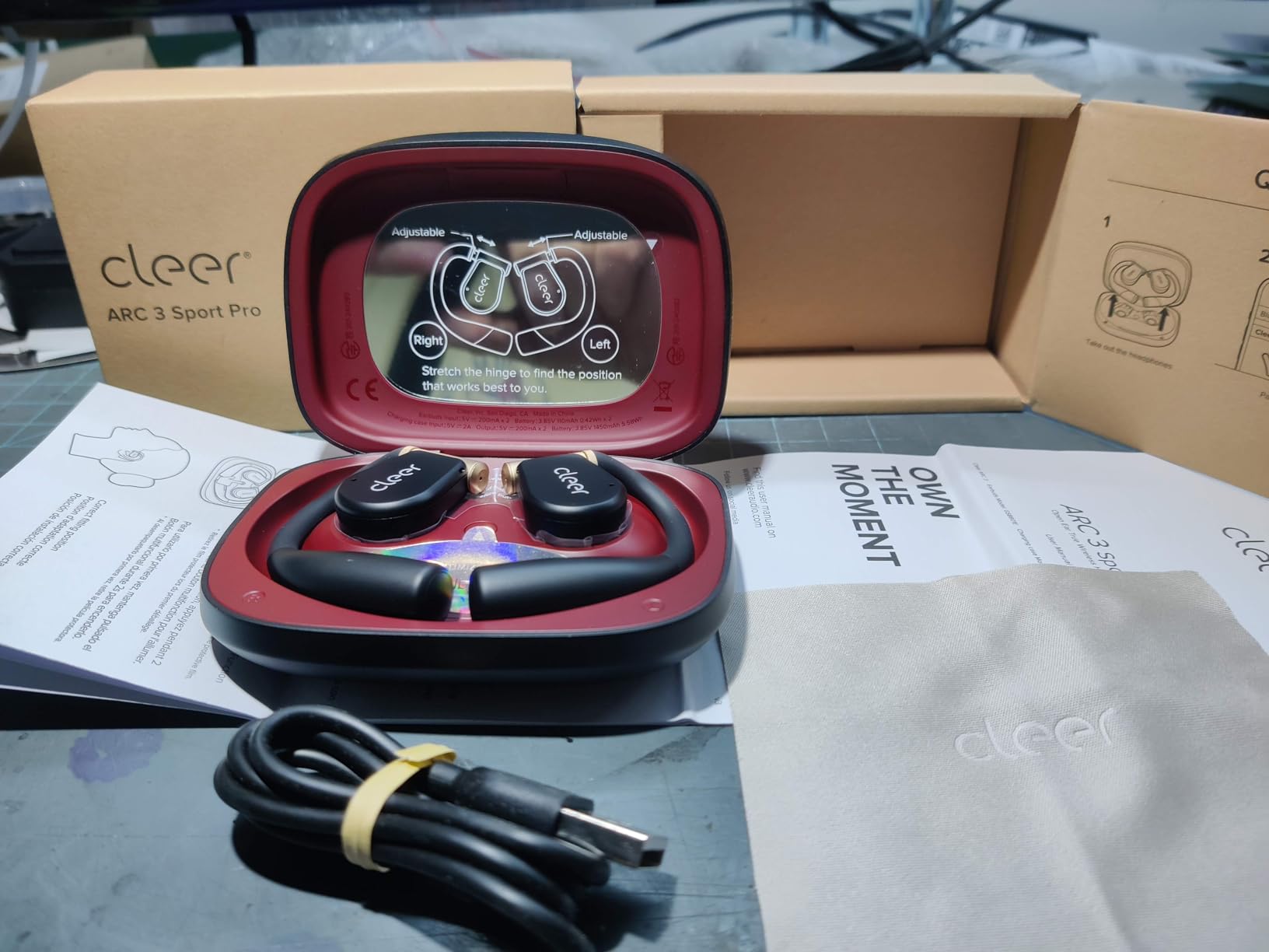 ARC 3 Sports Pro Open Ear Headphones, Black | Dolby Audio, Snapdragon Sound True Wireless, 40Hr Battery, Bluetooth 5.4, IPX7, Heart Rate Tracking customer photo 2