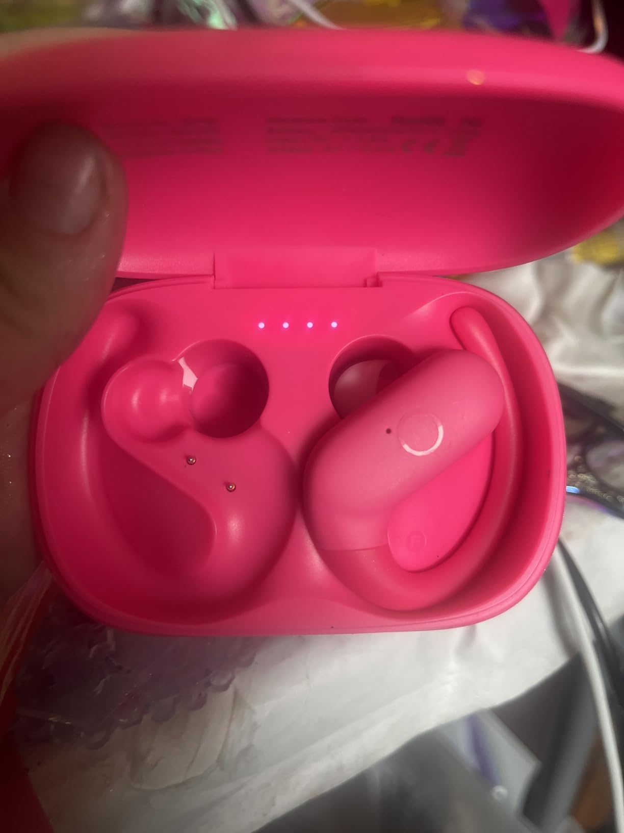 kurdene Wireless Earbuds Bluetooth Headphones Sport Over Ear Buds 60Hrs | Bluetooth 5.4 Earphones Redesigned Comfort Fit with Earhooks for Running,Meeting,Workout-Black customer photo 1