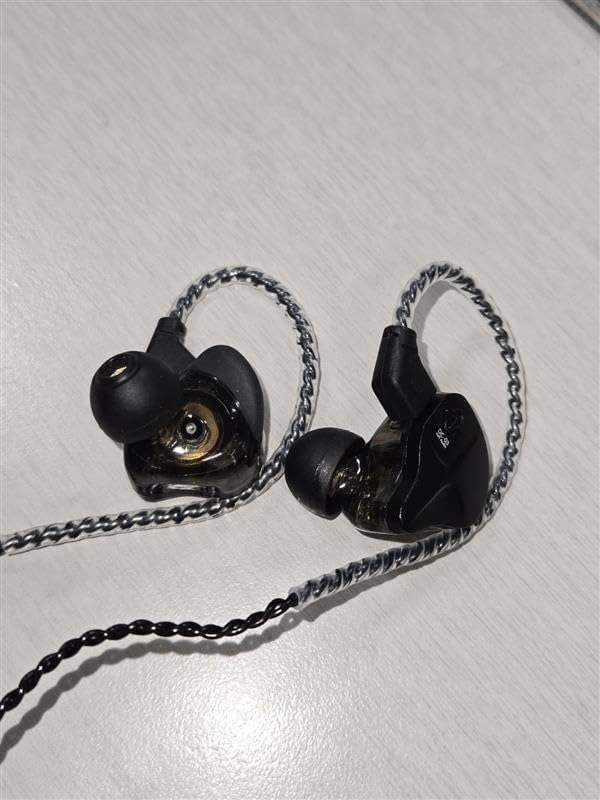 CCZ DC03 in Ear Monitor Headphones, IEMs for Gaming, Deep Bass Sound Wired Earbuds, 1DD HiFi in Ear Headphones Noise Cancelling Ear buds, in Ears for Singers Musician Stage Drummer (Black, without Mic) customer photo 1
