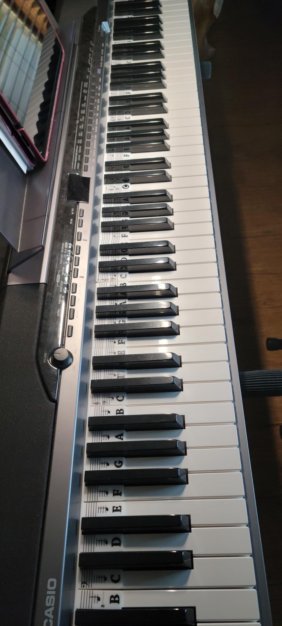 BELFORT Removable Piano Note Labels - Black & White Silicone for 88 Keys | Reusable silicone, no stickers + gift box. For 88 keys. Beginners, adults & kids + Ebook customer photo 1