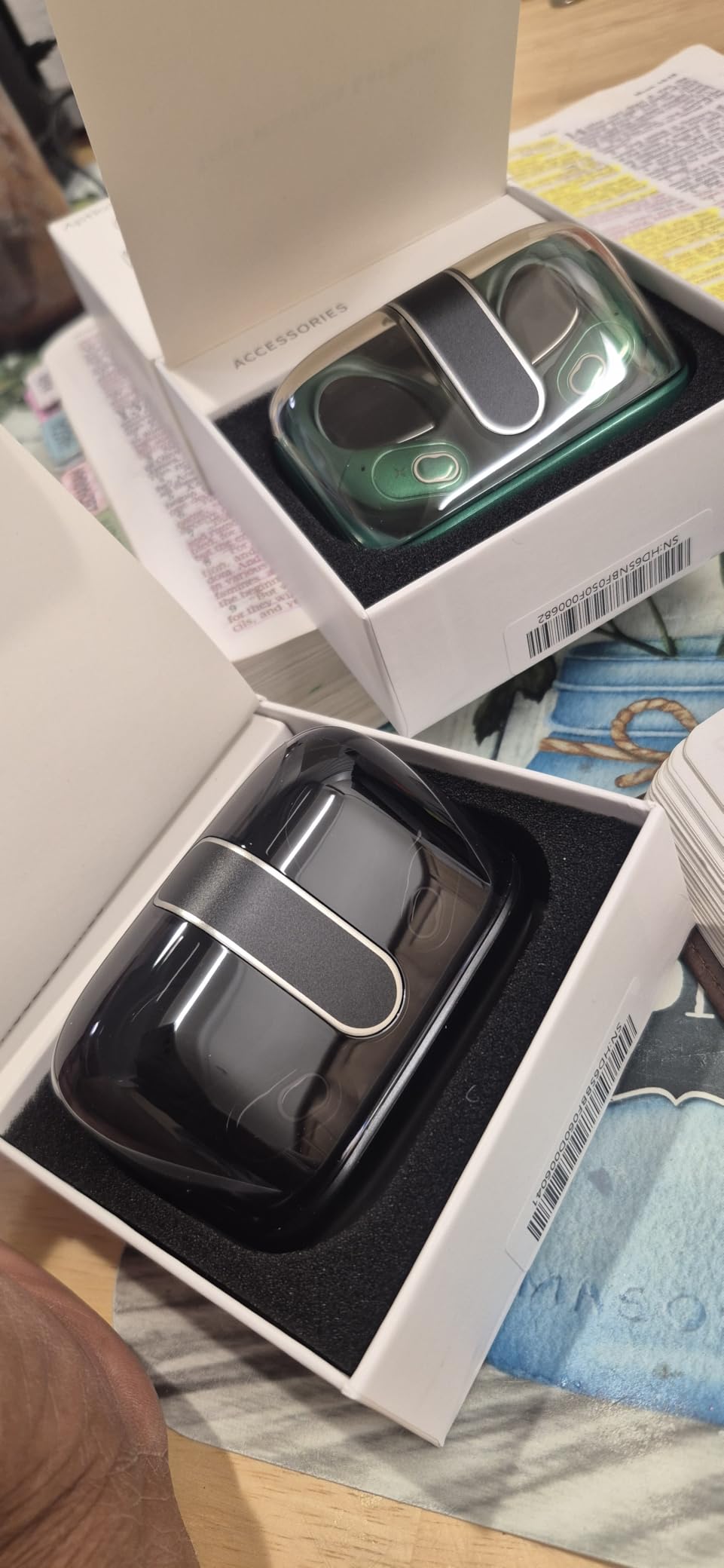 Aptkdoe Wireless Earbuds 75H Bluetooth 5.4 Sport Headphones with Earhooks - IPX7 Waterproof In-Ear Buds with ENC Noise Cancelling Mic, Stereo Sound for Gym Running Workout, Dark Green customer photo 1