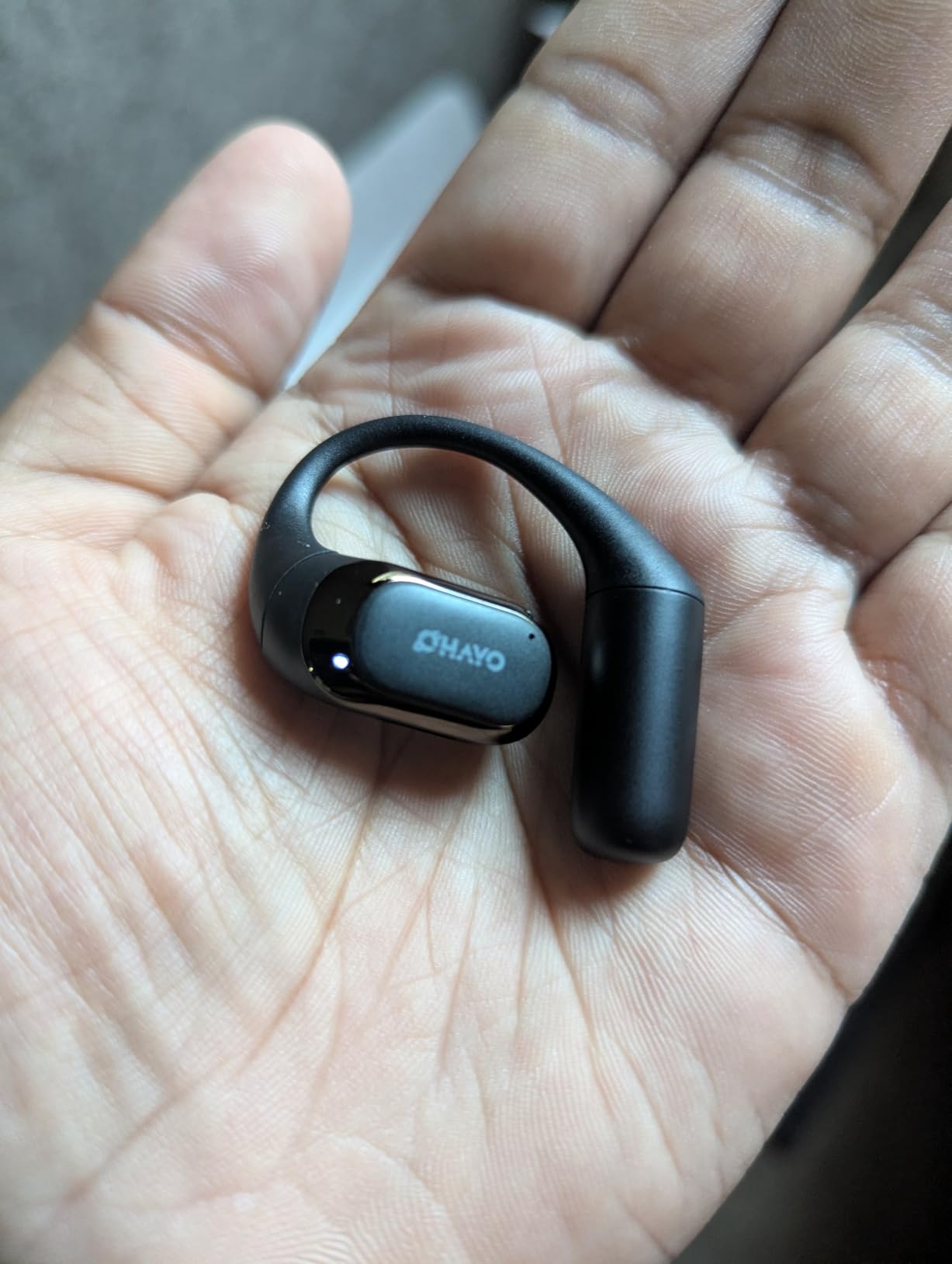 OHAYO Open Ear Headphones,Over Ear Earbuds with Ergonomic Earhook,Bluetooth Headphones 5.4 with Smart Digital Display,40H Playtime,IPX6 Waterproof,Touch Control Operate Fit Cycling,Running,Workout customer photo 1