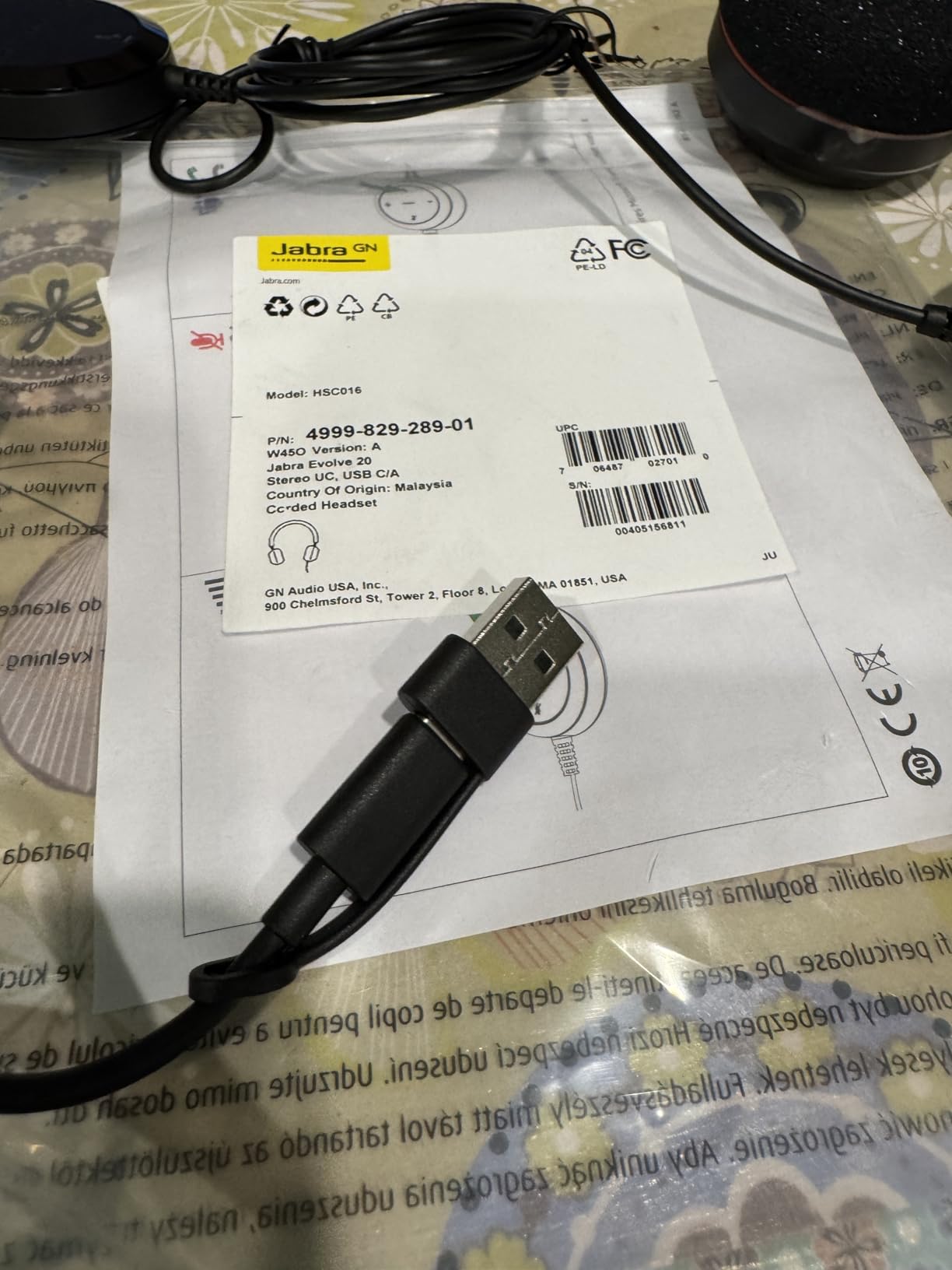 Jabra Evolve 20 (2025 Edition) Wired USB Headset with Microphone, Black customer photo 2