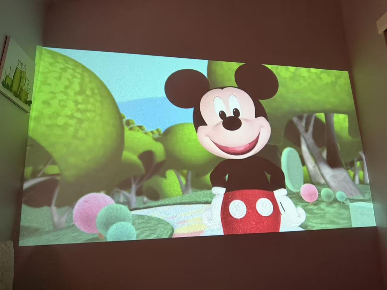 Mini Projector with Wifi and Bluetooth, Built-in Apps,Movie Projector customer photo 2