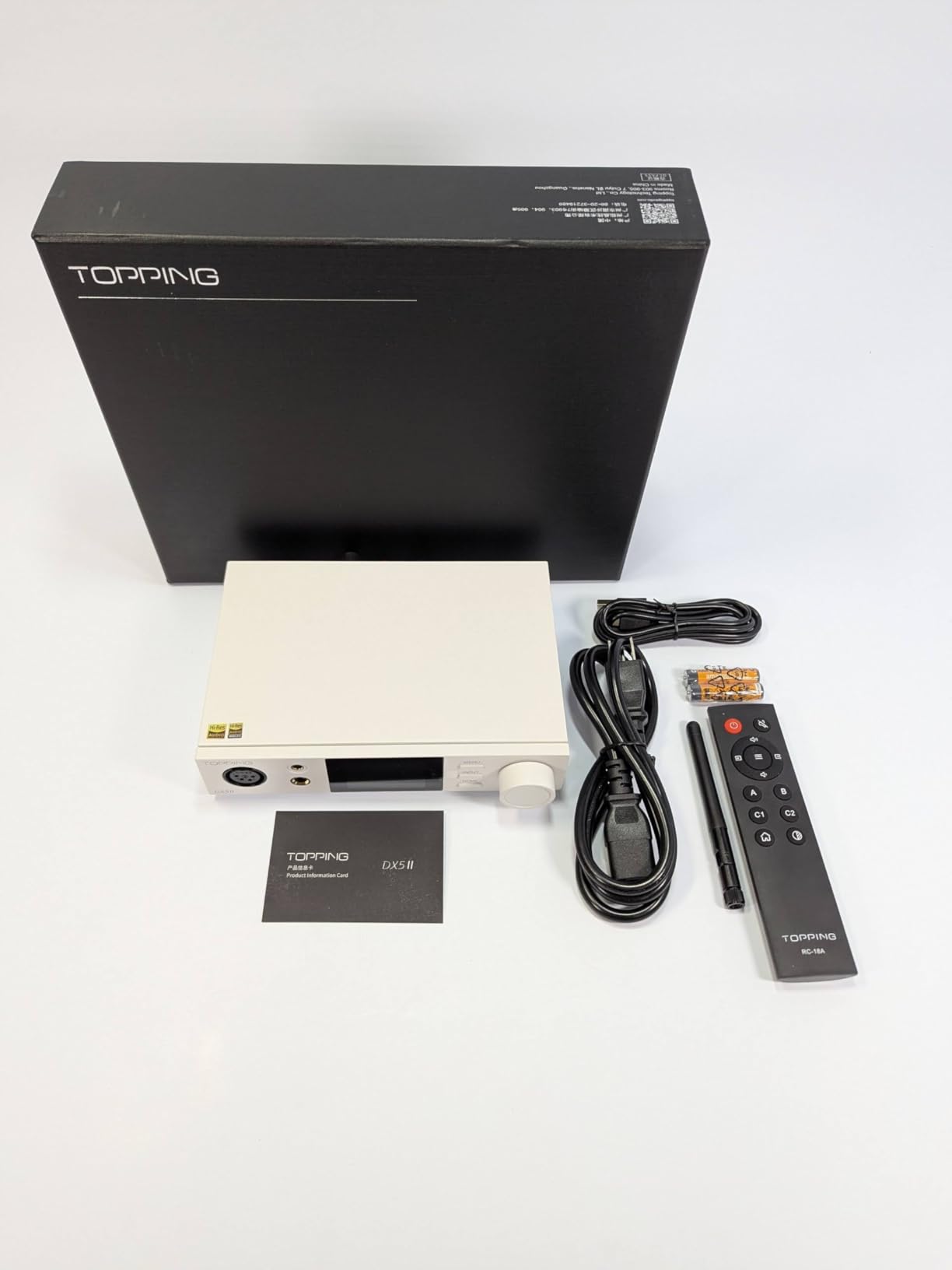 TOPPING DX5 II Hi-Res DAC & Headphone Amp Combo - Dual ES9039Q2M, X-Hybrid Amp, 10-Band PEQ, LDAC Bluetooth 5.1, 4.4mm Balanced & 6.35mm Headphone Output, Preamp Mode, 12V Trigger (White) customer photo 1
