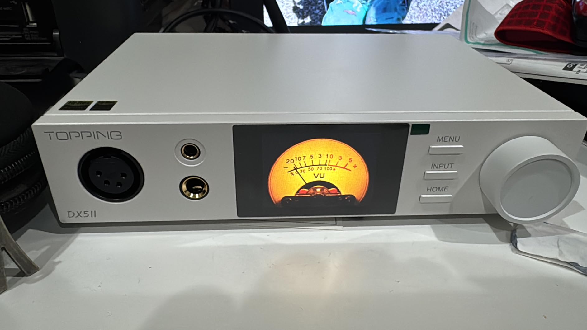 TOPPING DX5 II Hi-Res DAC & Headphone Amp Combo - Dual ES9039Q2M, X-Hybrid Amp, 10-Band PEQ, LDAC Bluetooth 5.1, 4.4mm Balanced & 6.35mm Headphone Output, Preamp Mode, 12V Trigger (White) customer photo 2