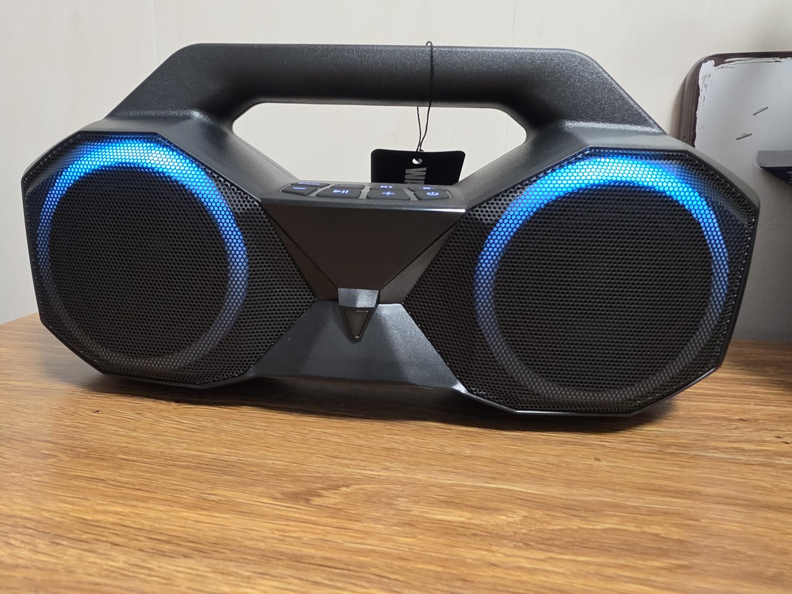 OZJ Outdoor Bluetooth Speaker: 80W Peak Powerful Loud Bass Sound, Wireless customer photo 2