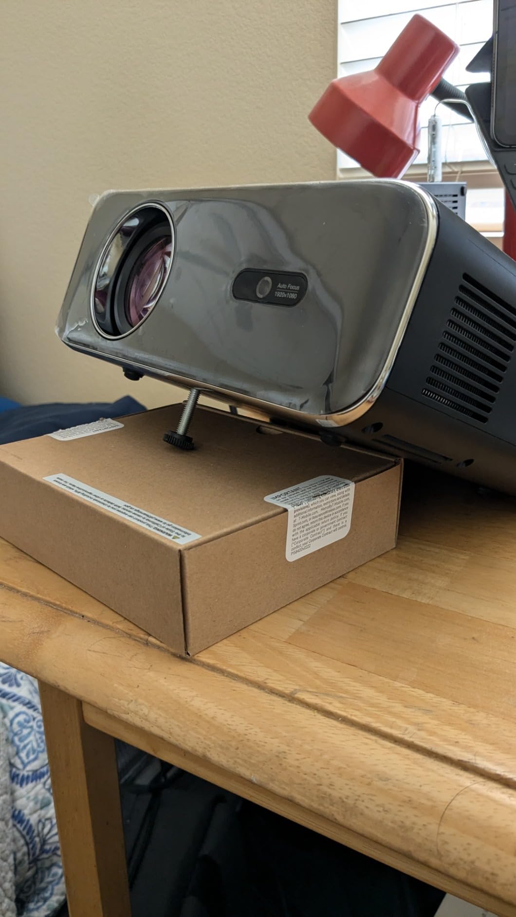 [Built-in Apps/4K Support] Smart Outdoor Projector with WiFi and Bluetooth, Movie Projector, DoIby Audio with Dual Speaker, Auto Focus w/ YouTube&PrimeVideo Proyector, Upgrad P62 Pro customer photo 1