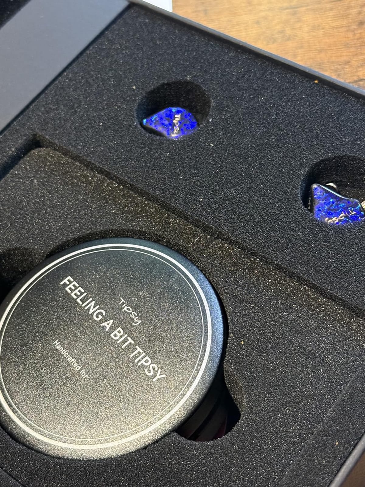 Tipsy M1 IEM, Bamboo Fiber Diaphragm in-Ear Monitor, Warm, Lively Bass & Vocals, 36dB Noise Isolation, Resin Shell, Detachable 0.78mm 2-Pin Cable (No Mic, Blue) customer photo 2
