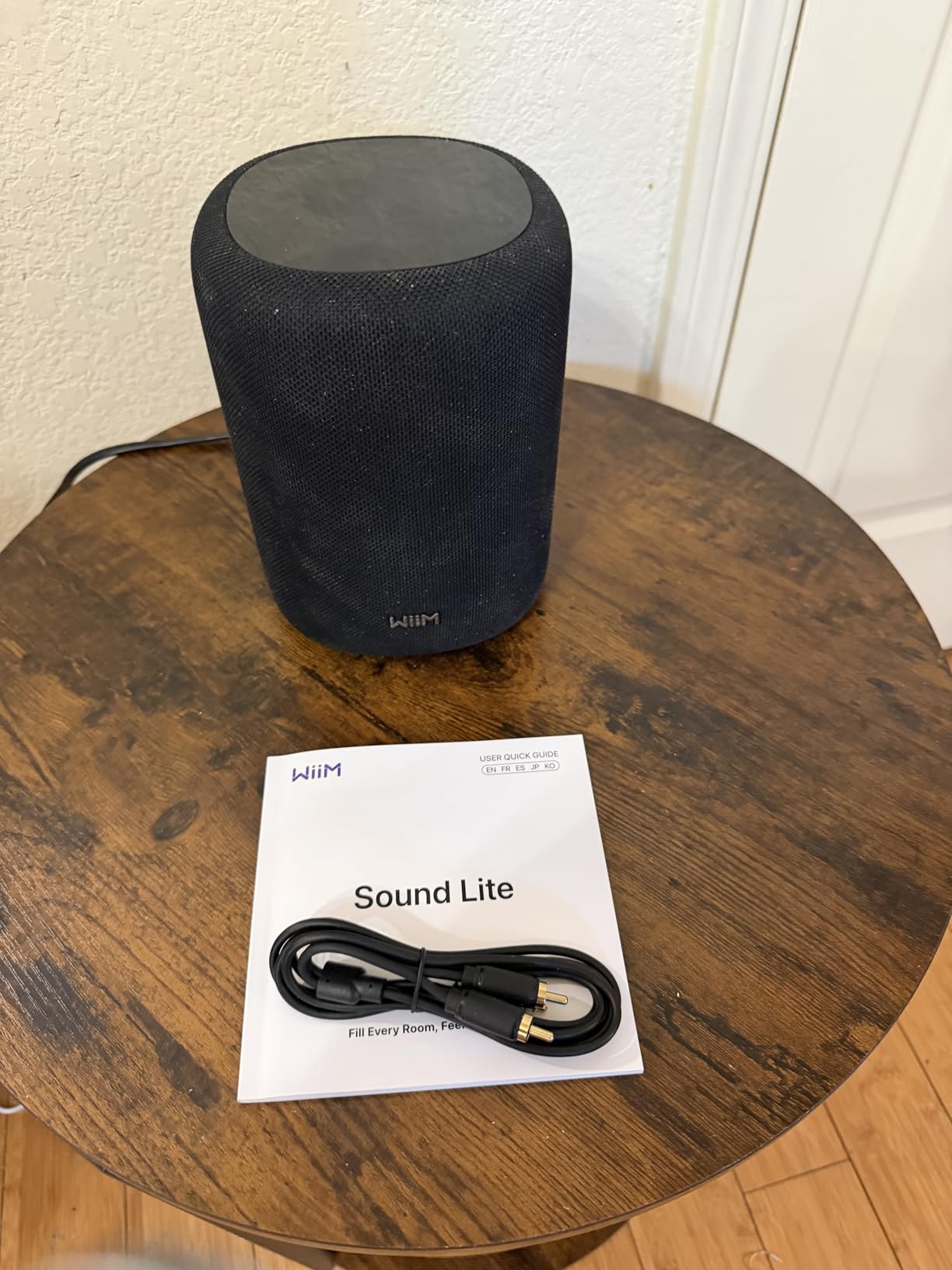 WiiM Sound Lite Smart Speaker, Hi‑Res 24‑bit/192 kHz, AI RoomFit™ Room Correction, 100W Peak, Wi‑Fi 6E/Bluetooth 5.3, Multi‑Room & Stereo Pairing, Black customer photo 1
